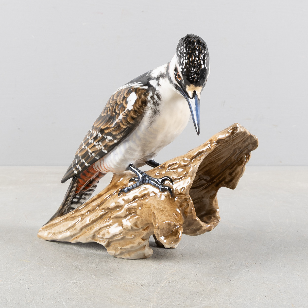 FIGURIN, hackspett, porslin, Fritz Heidenreich, Rosenthal.