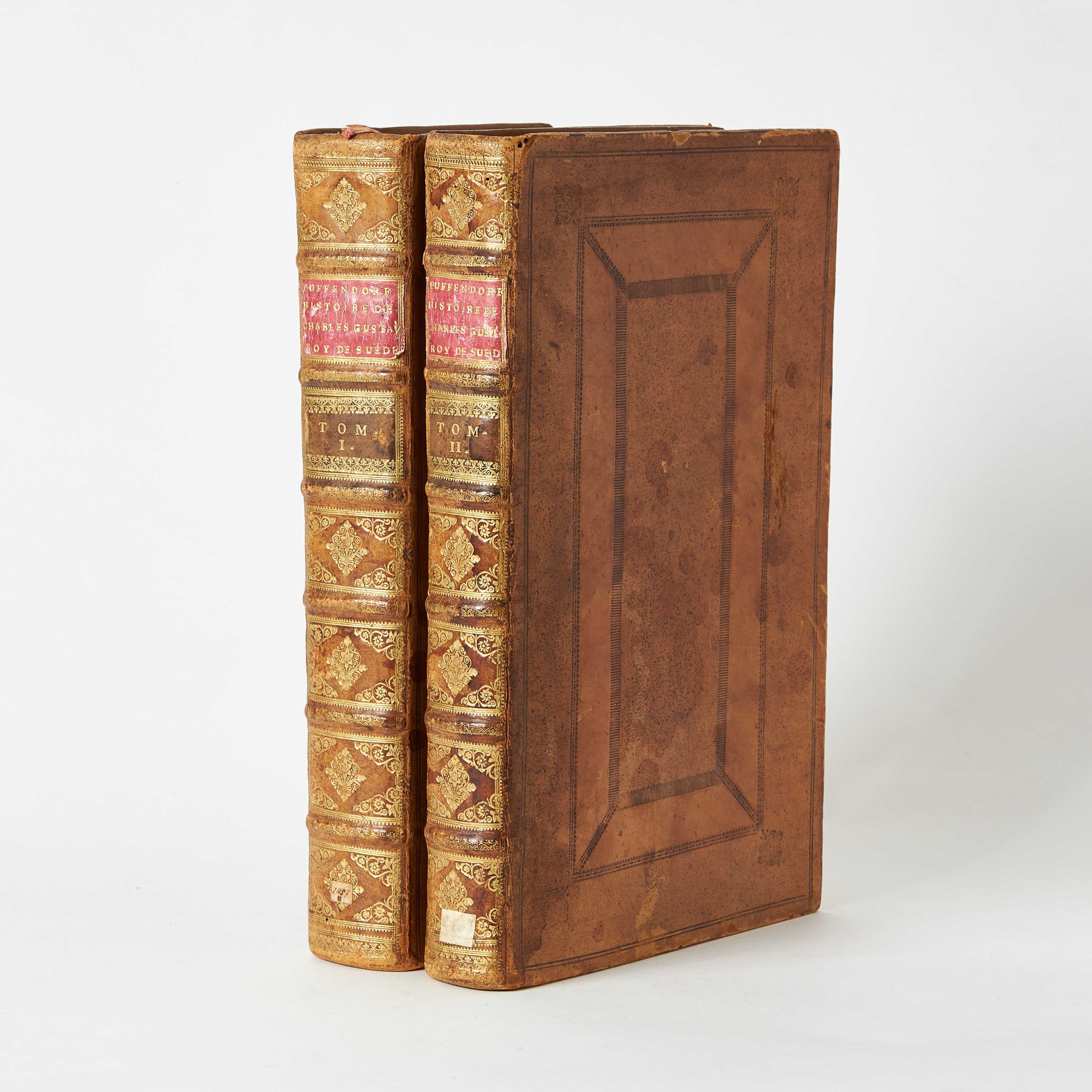 FRENCH EDITION OF PUFENDORF'S MAJOR WORK ON SWEDEN'S WARS, 2 volumes.
