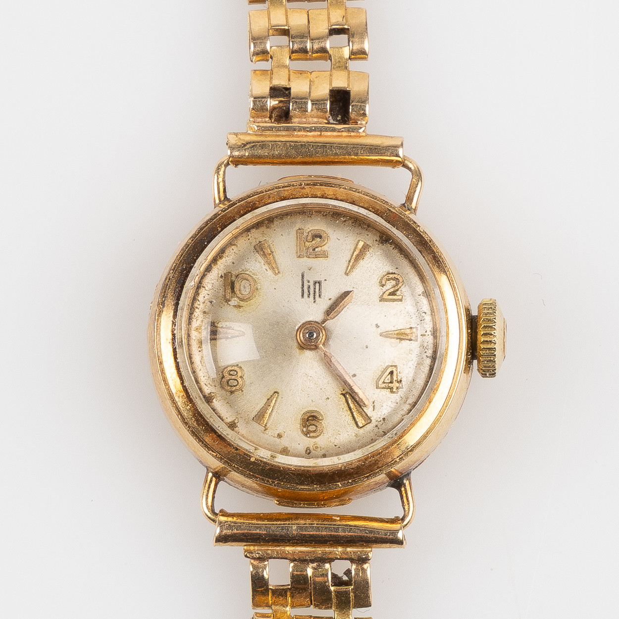 SMYCKESUR LIP, 18K guld i boett och länk.