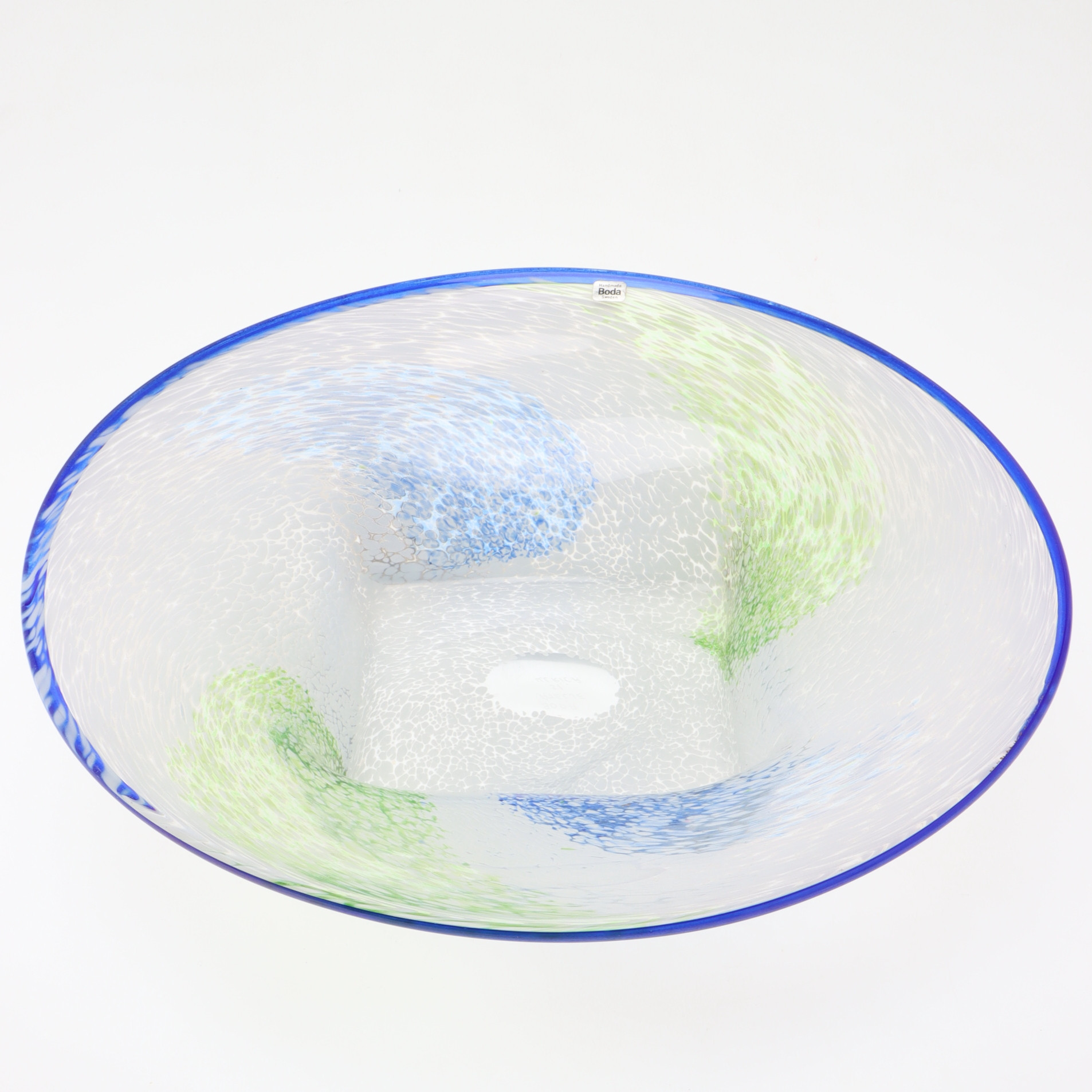 ULRICA HYDMAN-VALLIEN. Skål, konstglas, Boda ateljé, signerad.
