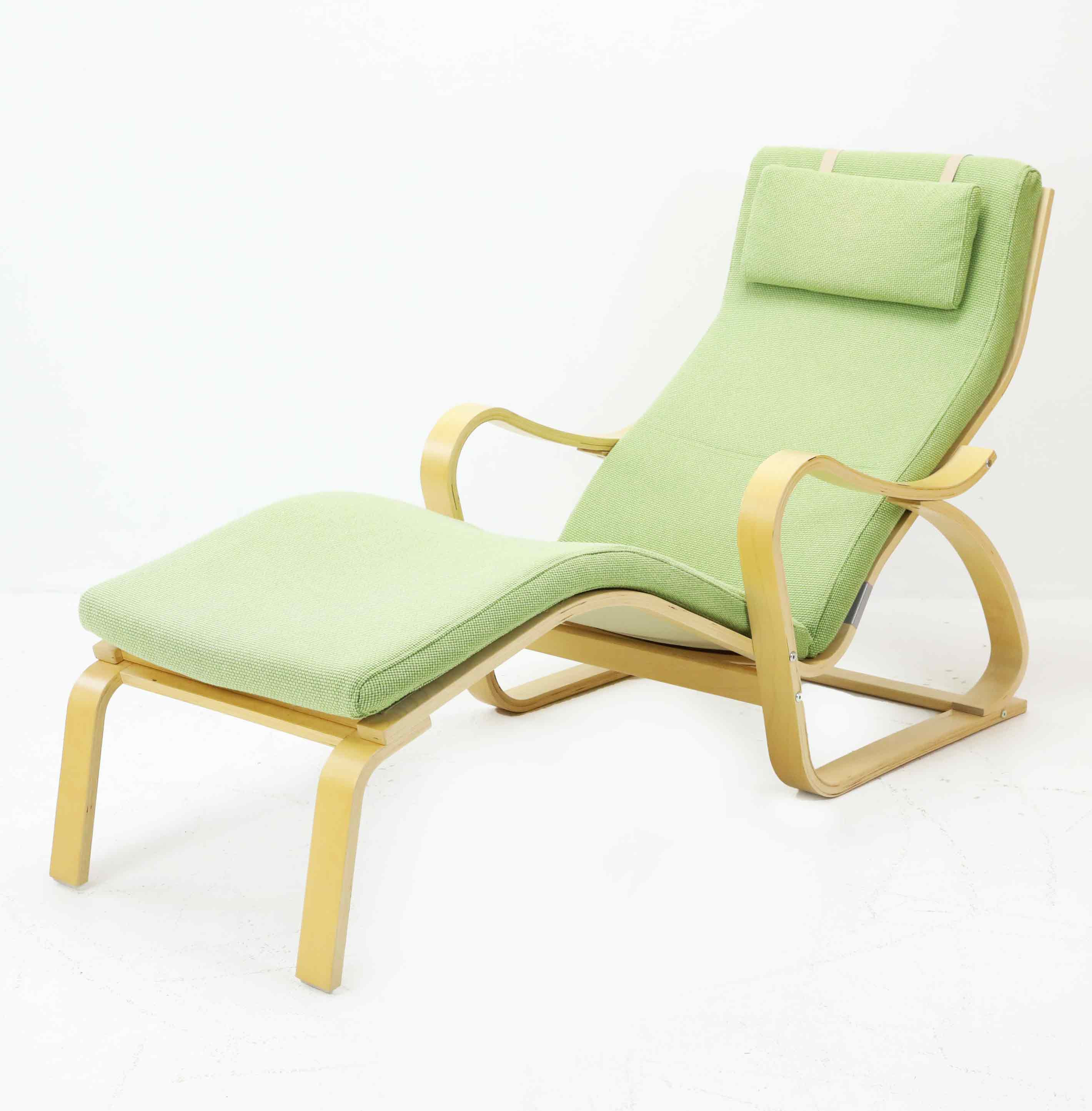 LIGGFÅTÖLJ, "Poäng" liggfåtölj, IKEA, björk, 1999.
