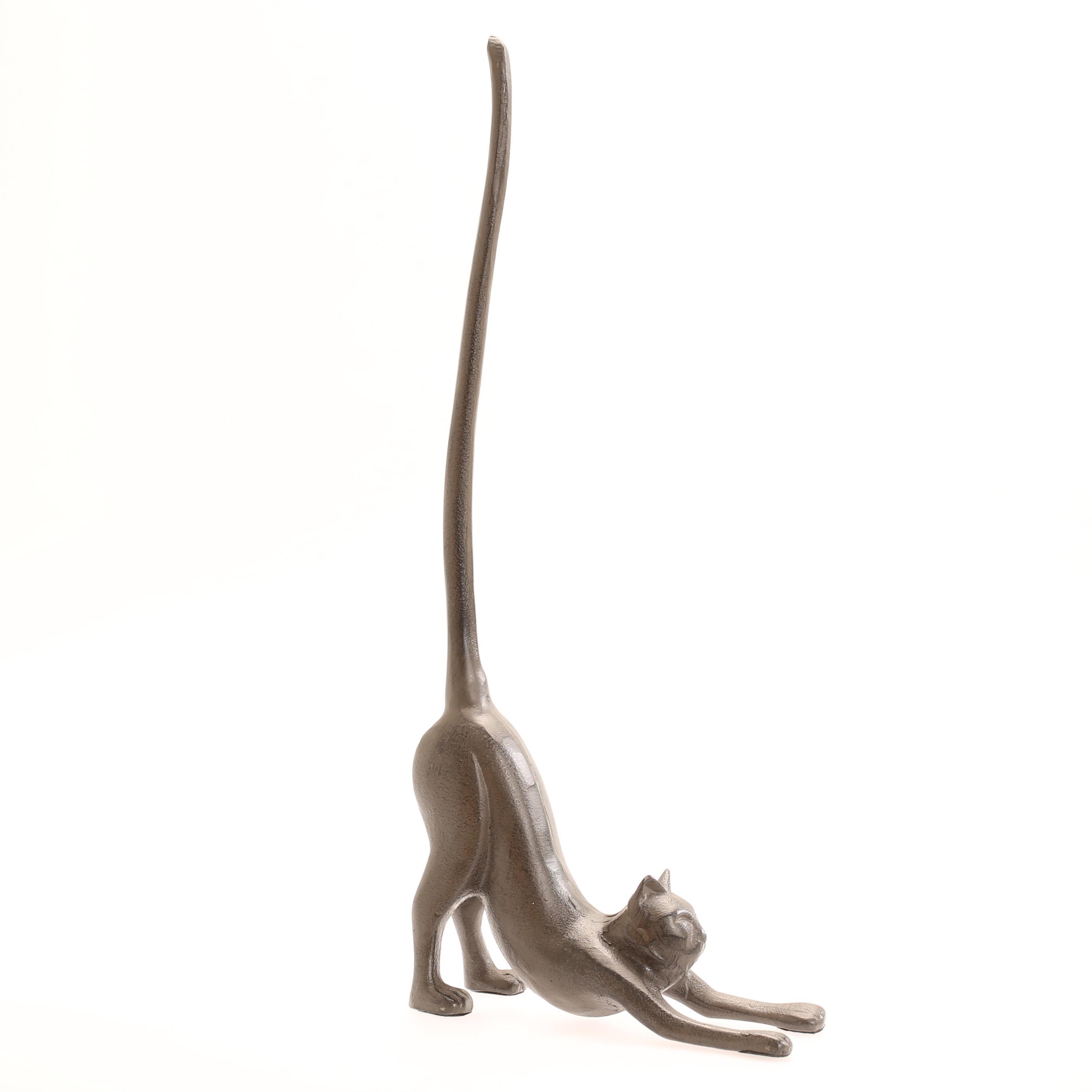 SKULPTUR, katt, gjutjärn, samtida.