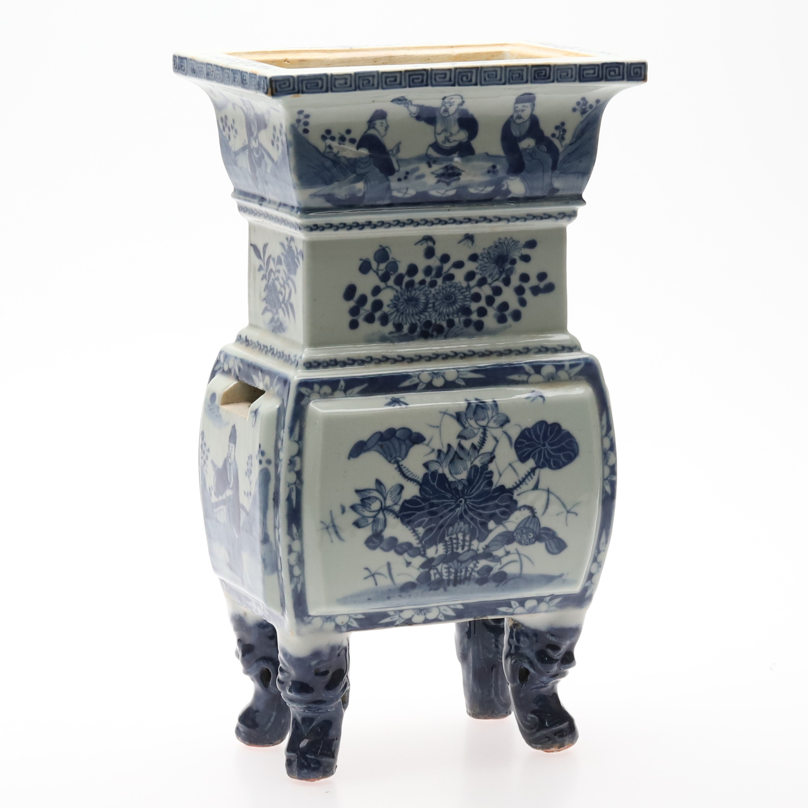 RÖKELSEKAR, porslin, Quingdynastin, 1800-tal, Kina.