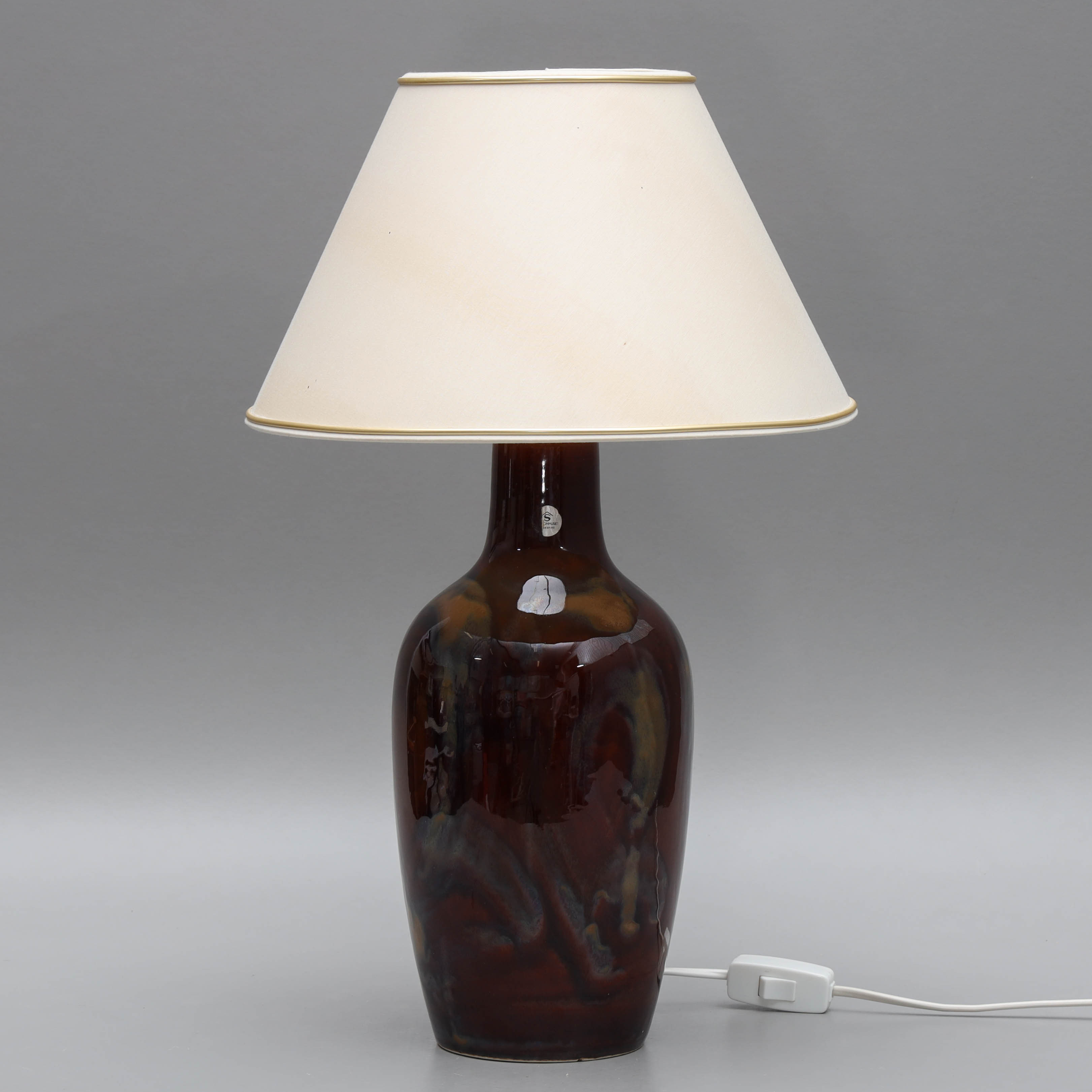KENT ERIKSSON. Bordslampa, glaserat stengods, monogramsignerad KE, Designhuset.
