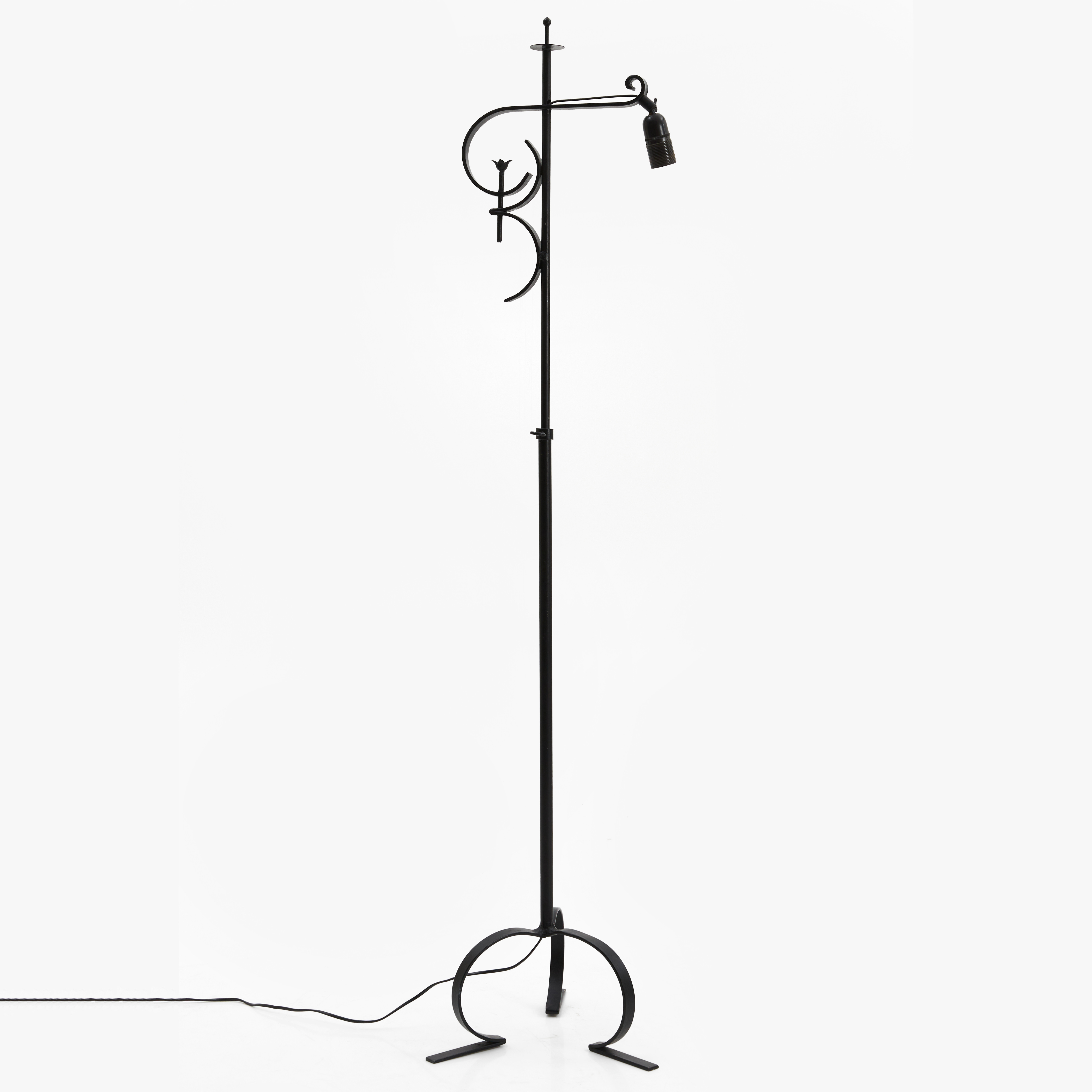 GOLVARMATUR, 1920/30-tal, Swedish Grace, svartlackerad smide.