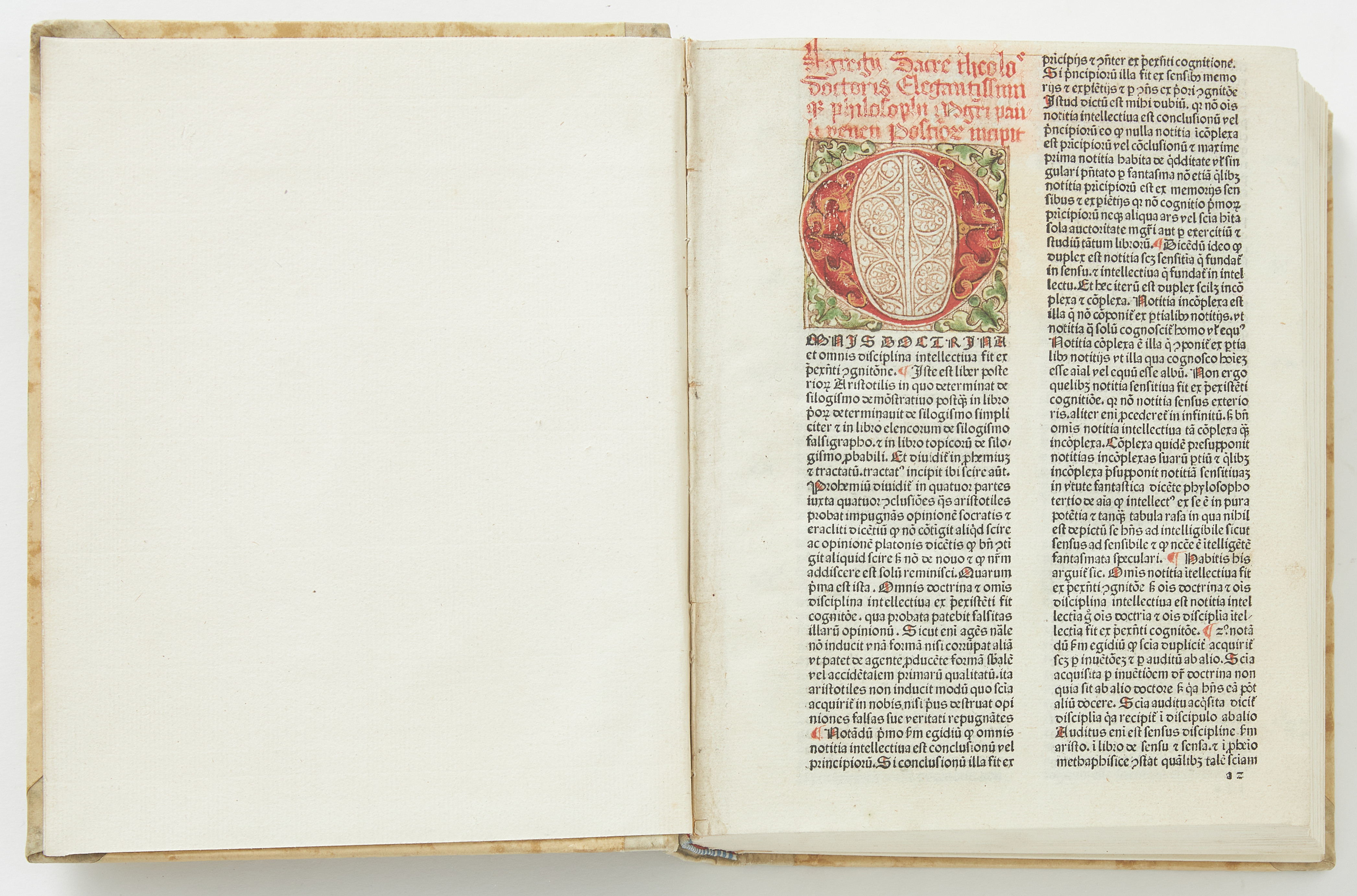 PAULUS VENETUS: OMNIS DOCTRINA, VENICE 1477.