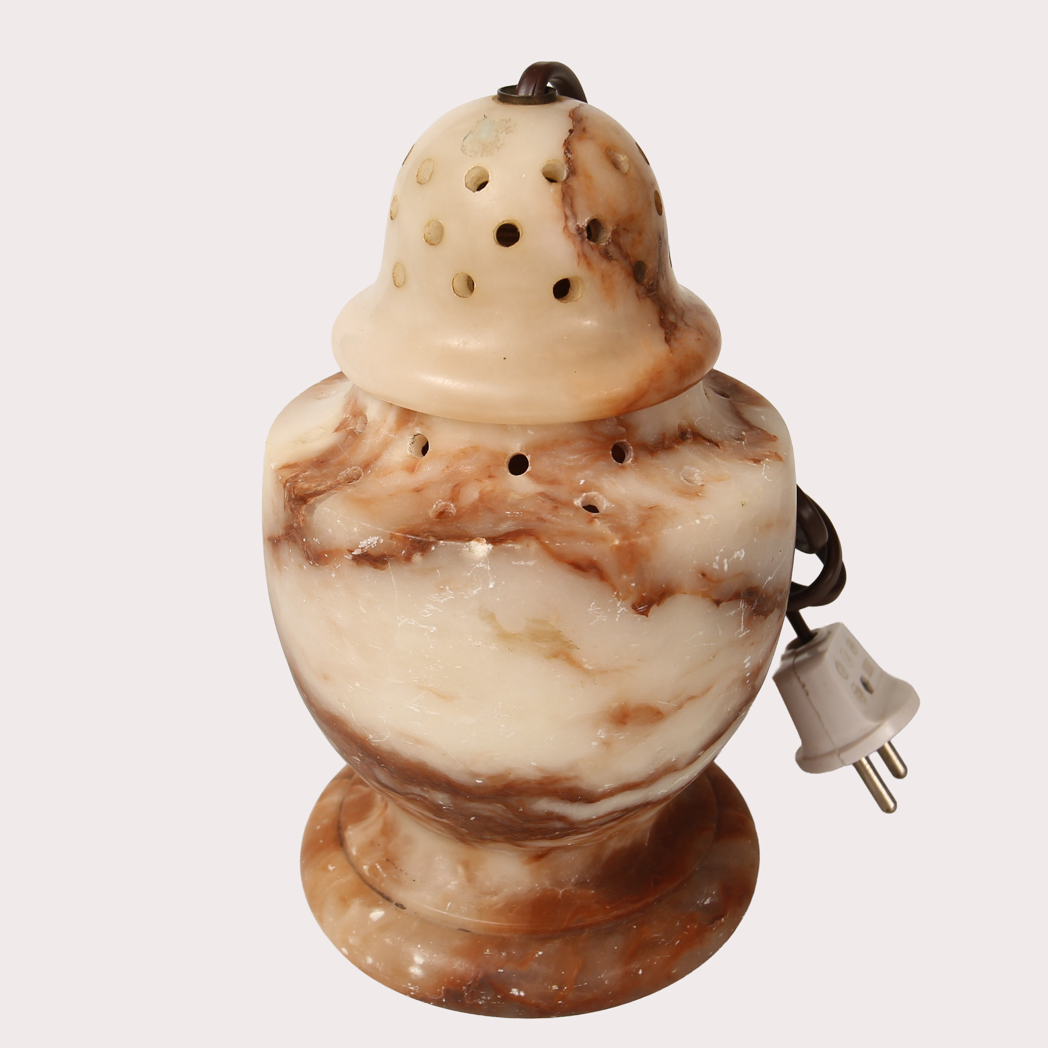 BORDSLAMPA/DOFTLAMPA, alabaster, 1920- tal.