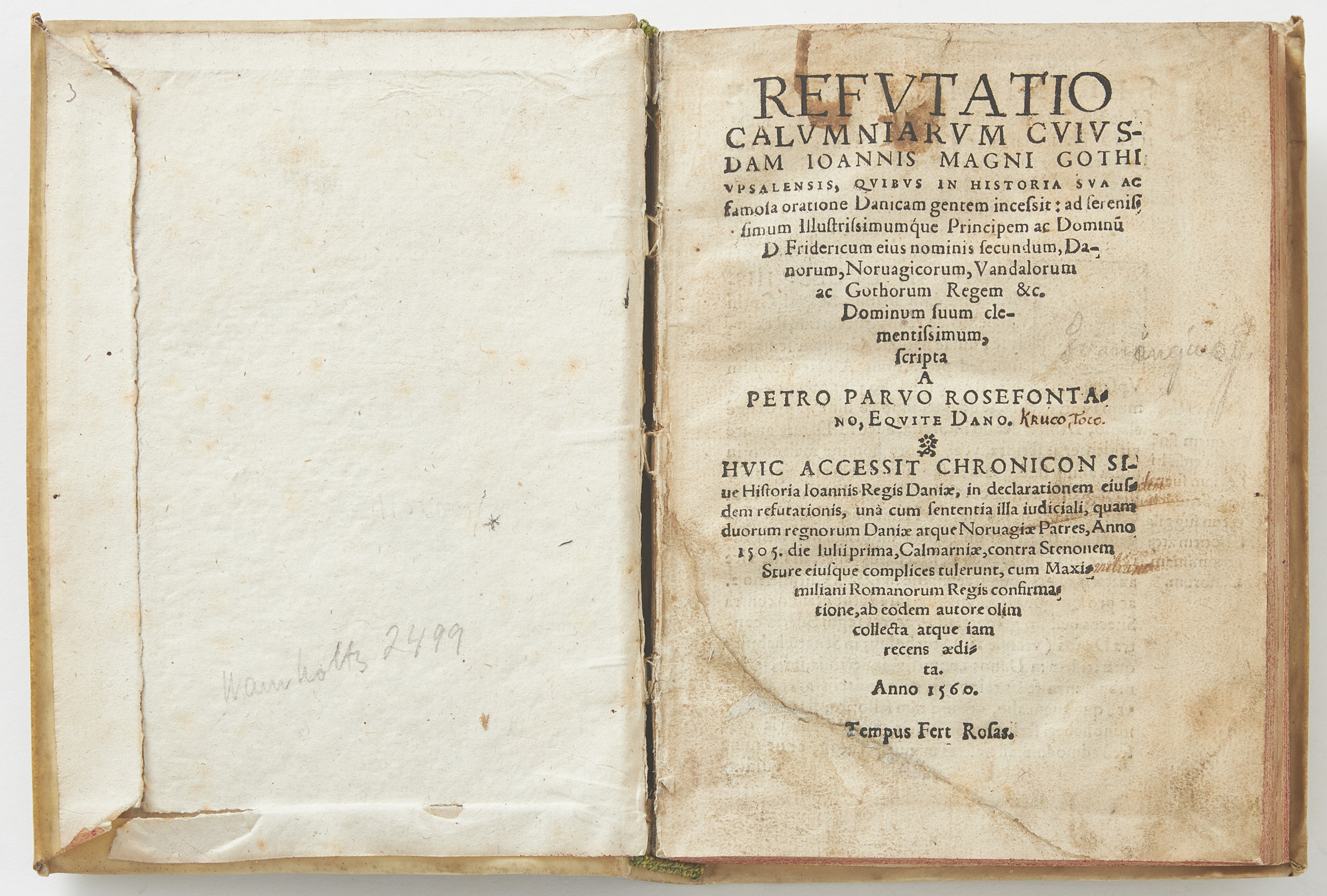 SVANINGS "REFUTATIO CALUMNIARUM..." 1561, ETT ANGREPP PÅ JOHANNES MAGNUS.