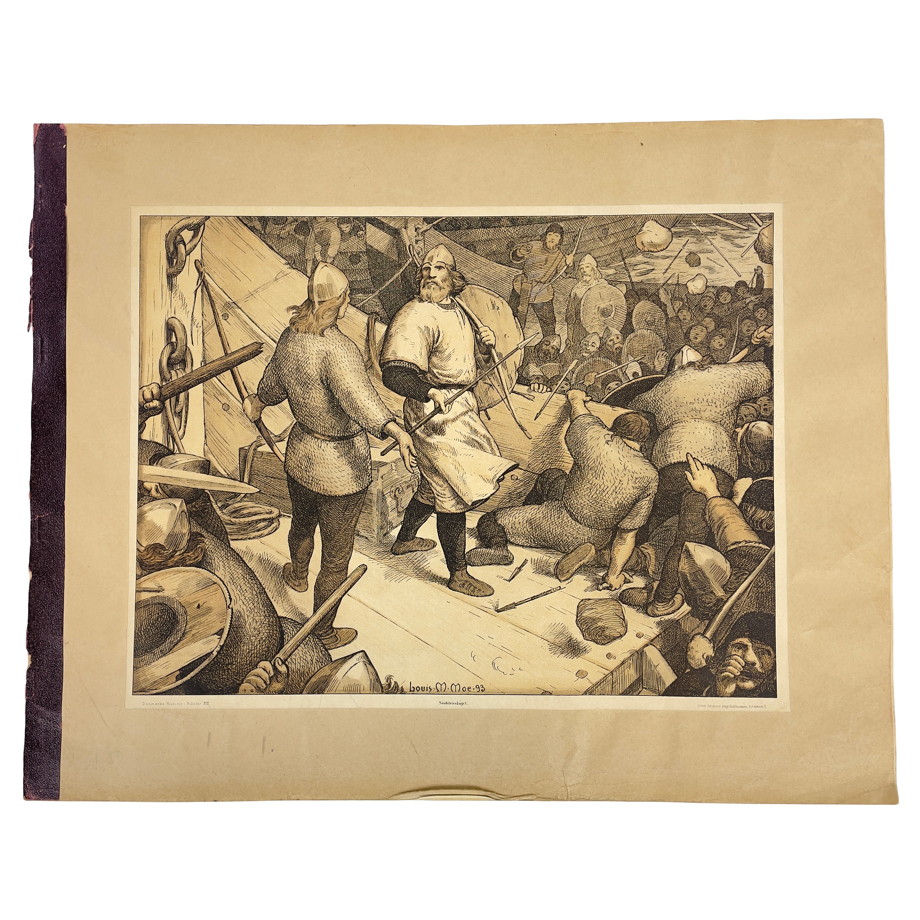 BOK/HÄFTE, Danmarks Historie i Billeder XVII, Alfred Jacobsen (1853-1924) Litografiska Etablissement, Köpenhamn.