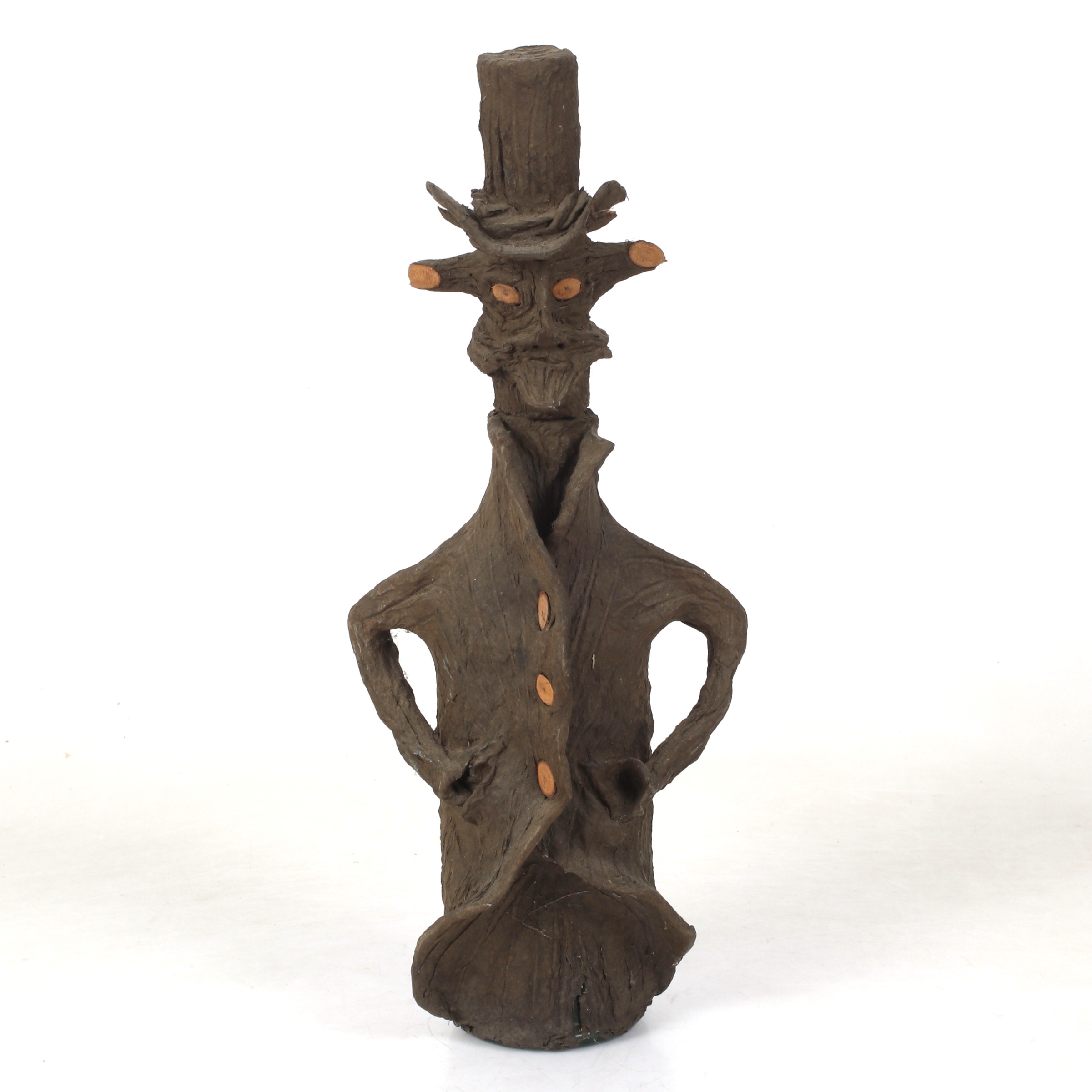 FLASKA, glas och Papier-maché, 1900-tal.