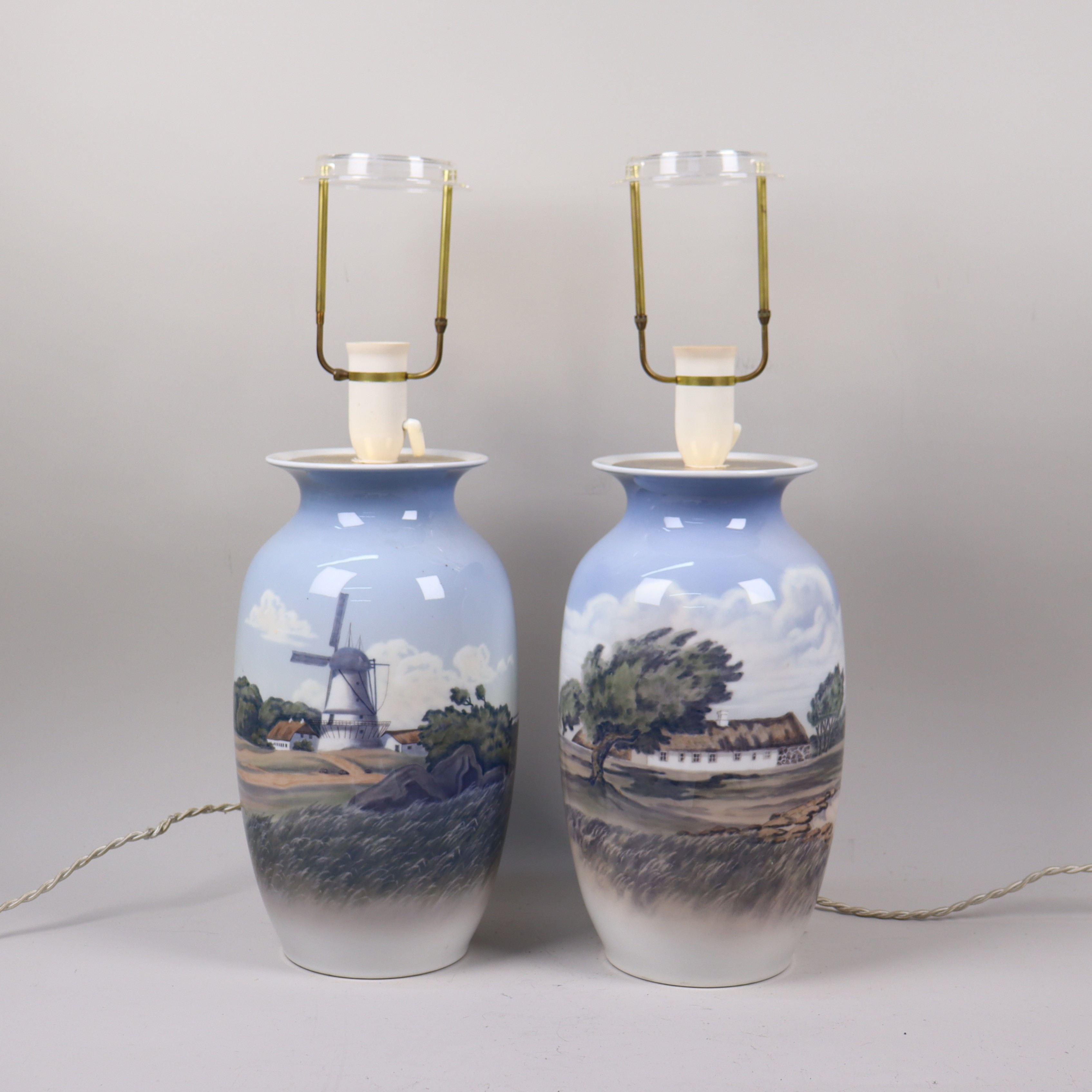 BORDSLAMPOR, Royal Copenhagen, Danmark, 1 par.