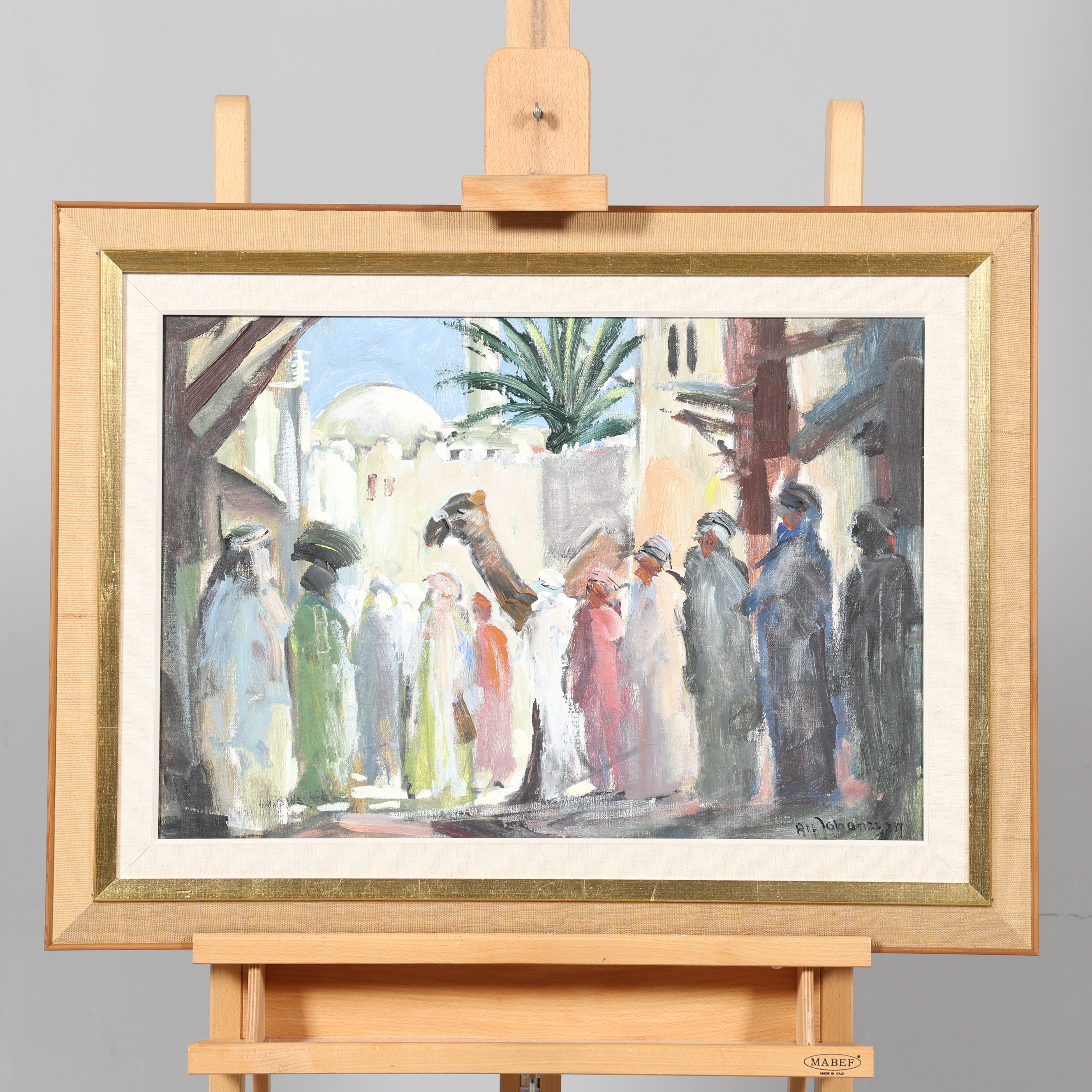 ALF JOHANSSON. OLJA PÅ DUK, signerad samt daterad -70.