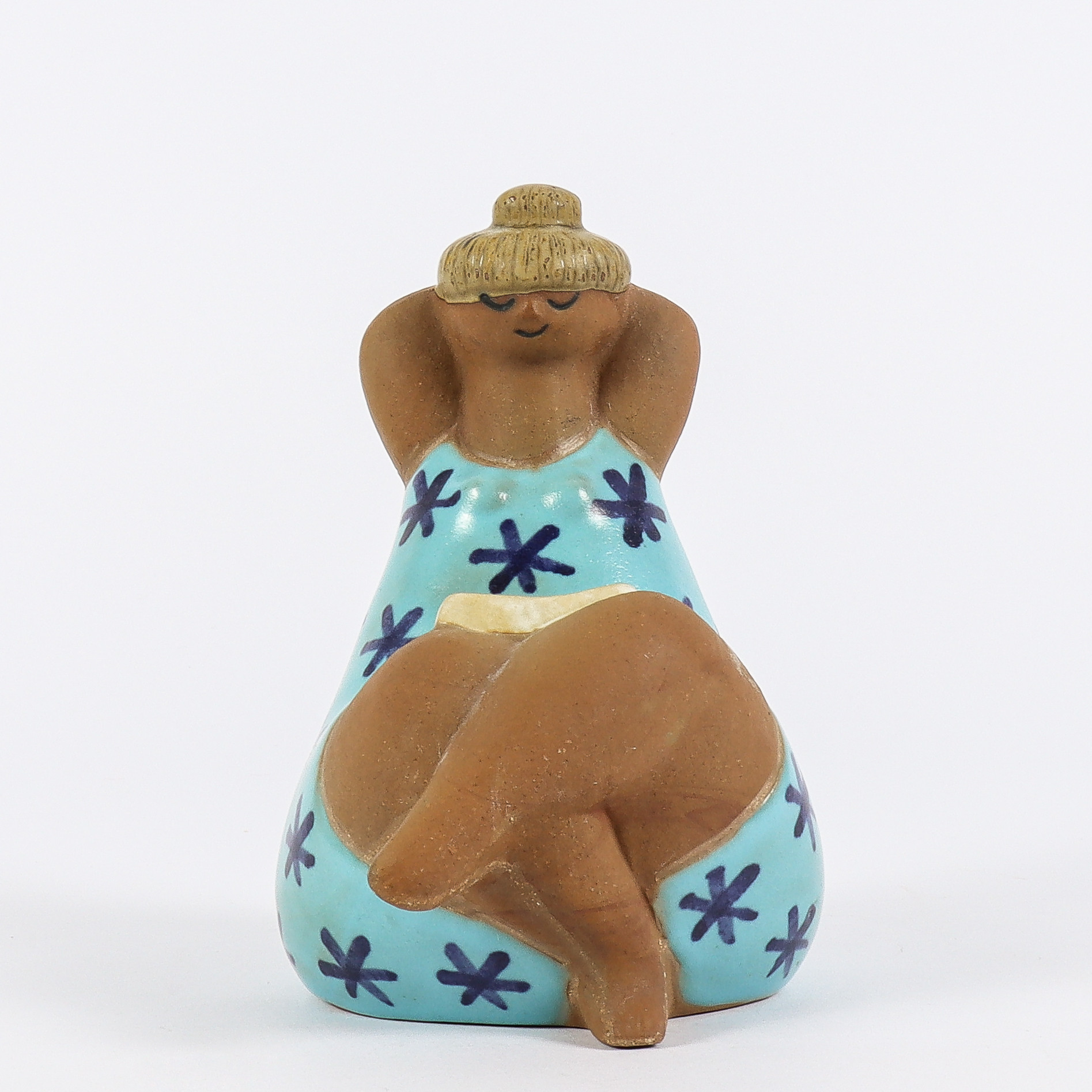 LISA LARSON. Figurin, Emma, ur serien "ABC-Flickorna", stengods, Gustavsberg.