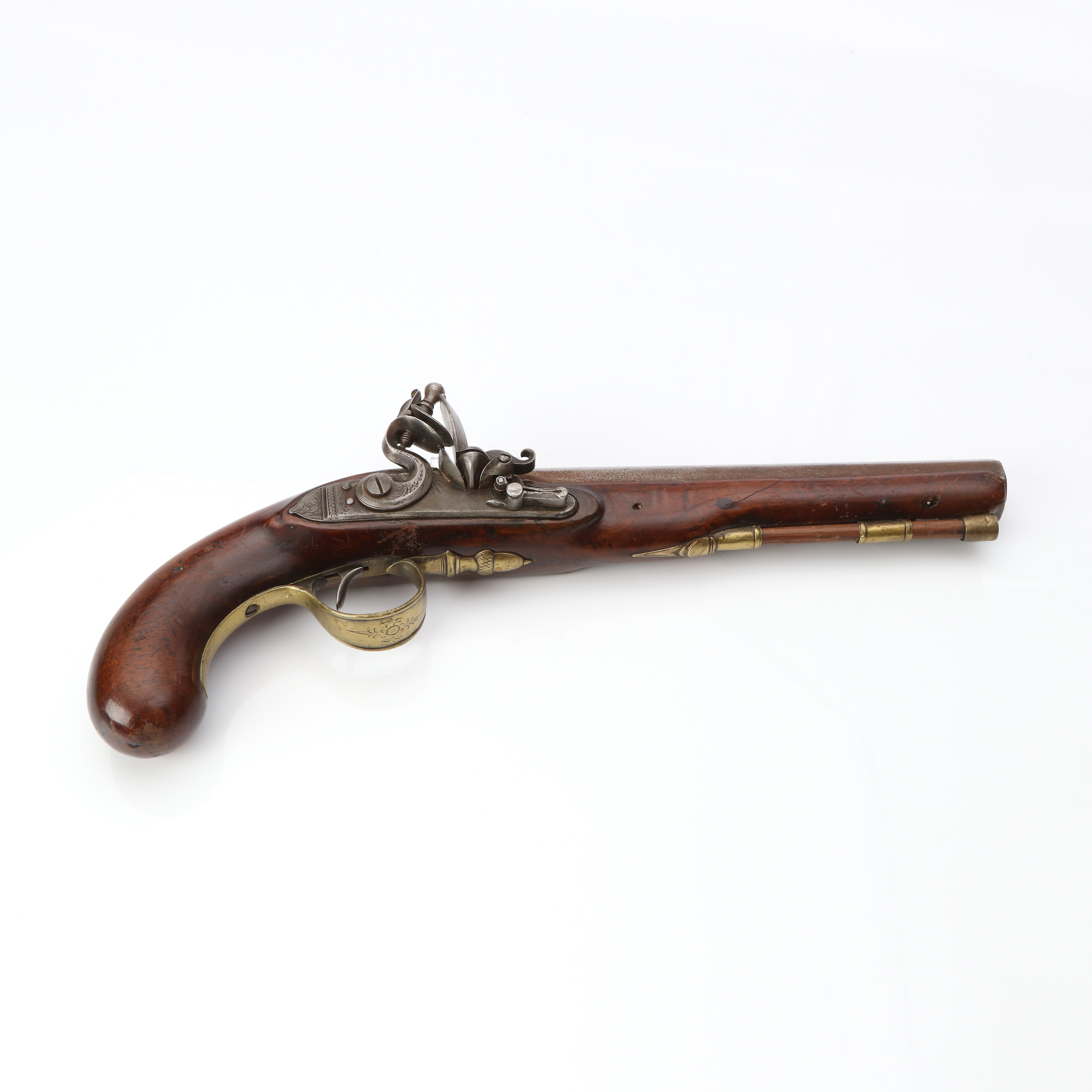 FLINTLÅSPISTOL. England, 17/1800-tal.