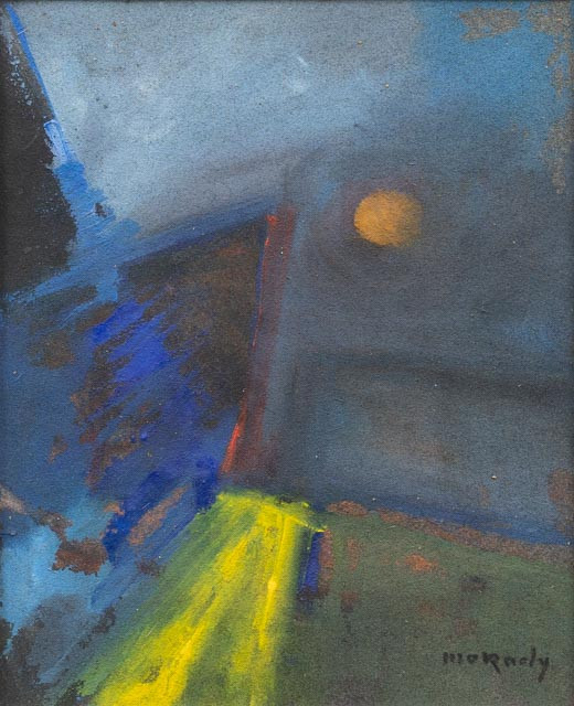 MOSHE MOKADY (POLEN/ISRAEL, 1902-1975). Komposition, blandteknik, signerad.