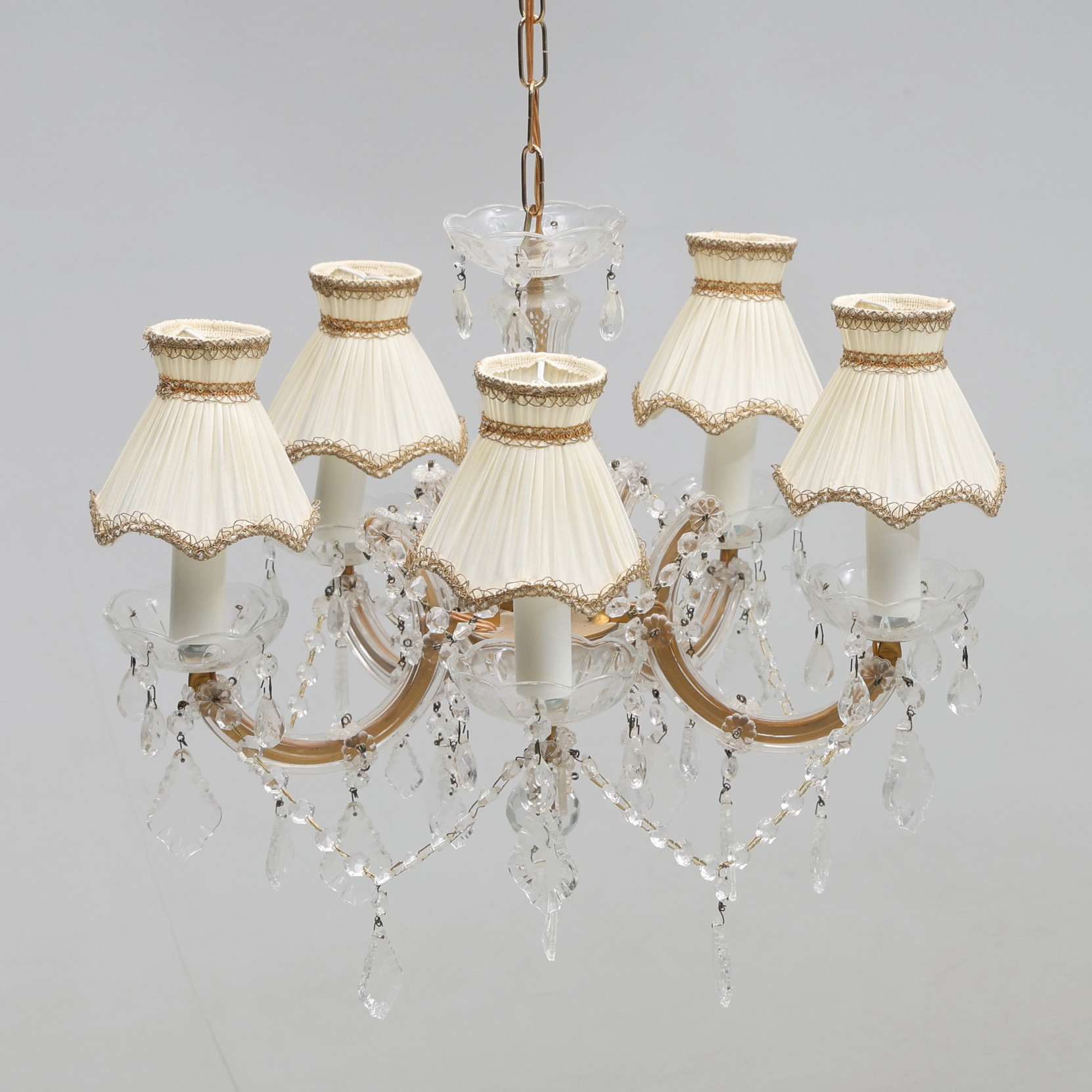 LJUSKRONA, prismor, venetiansk stil, 1900-tal.