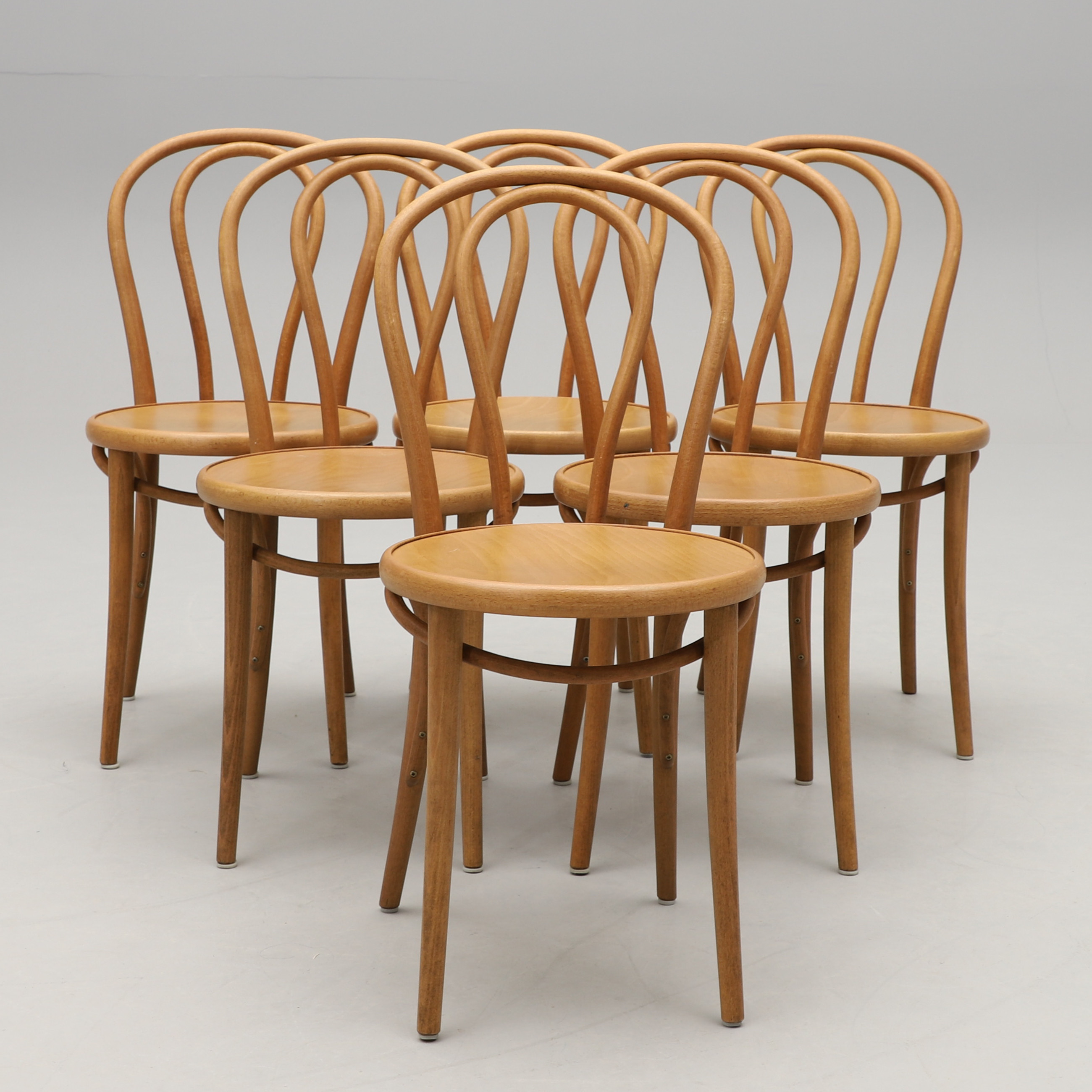 STOLAR, 6 st, Ton, Thonettyp, märkta, 1900-talets slut.