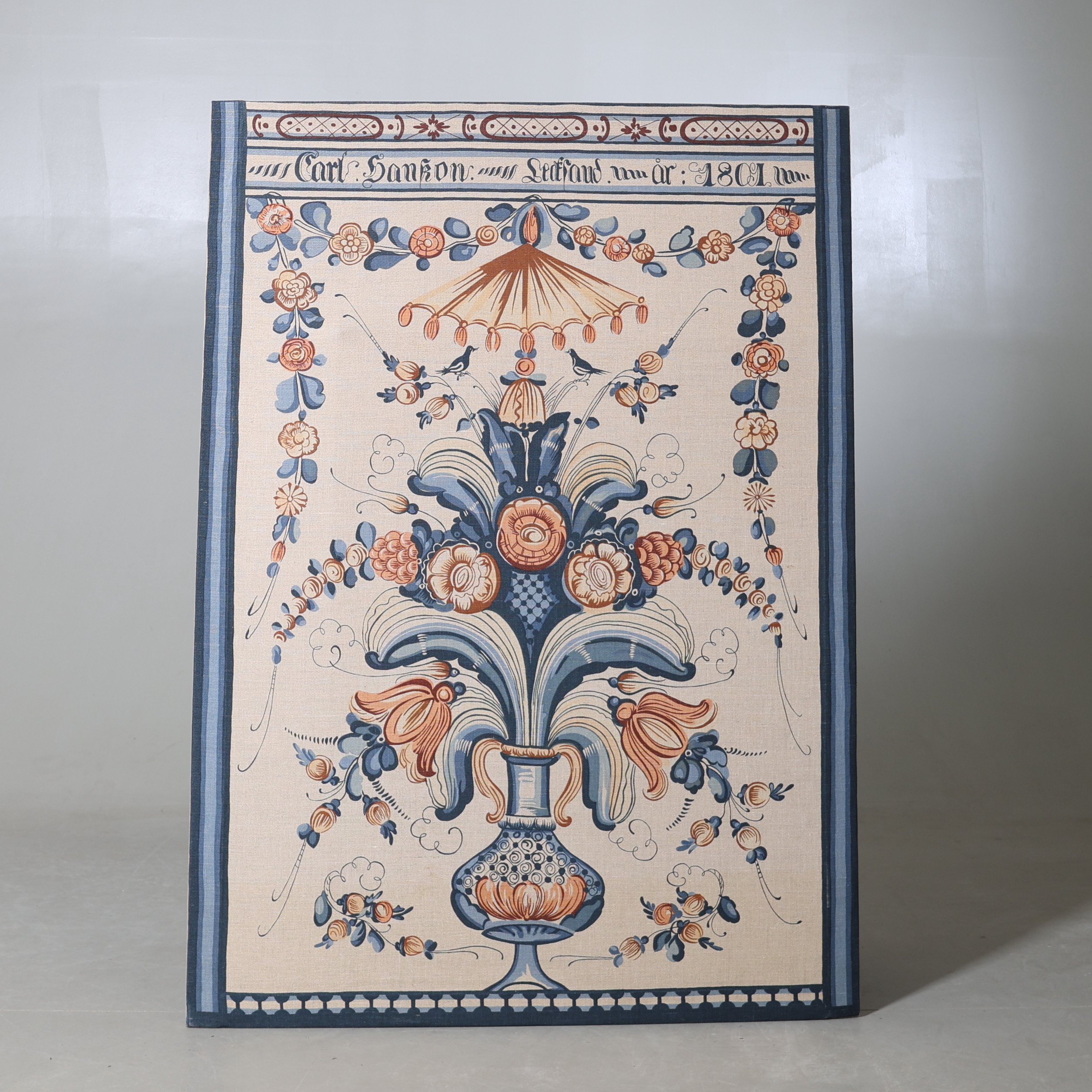 BONAD, textil, "Carl Hansson, Leksand, 1801", kurbits, Leksand.