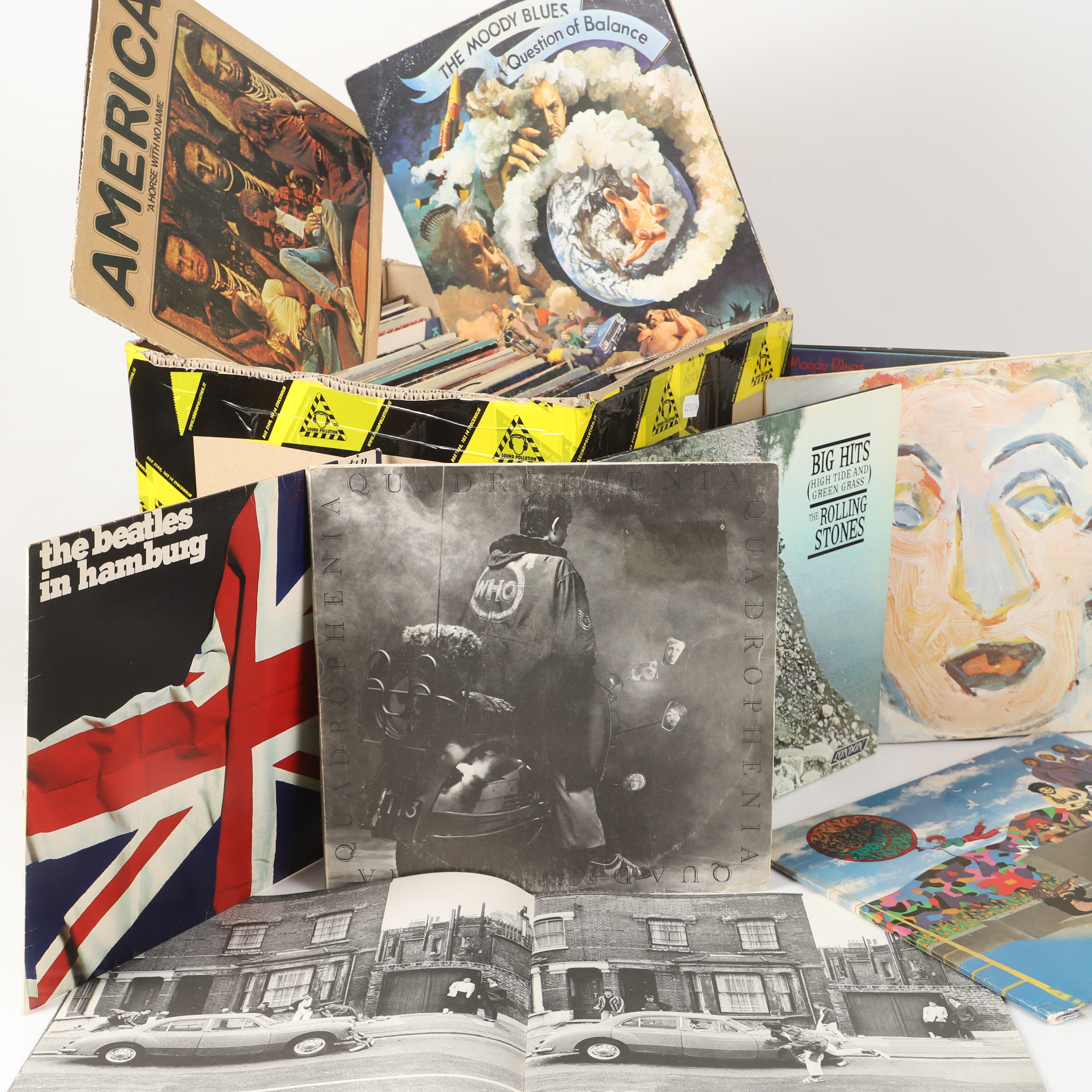 LP-SKIVOR, ca 75 stycken, blandade artister och genrer.