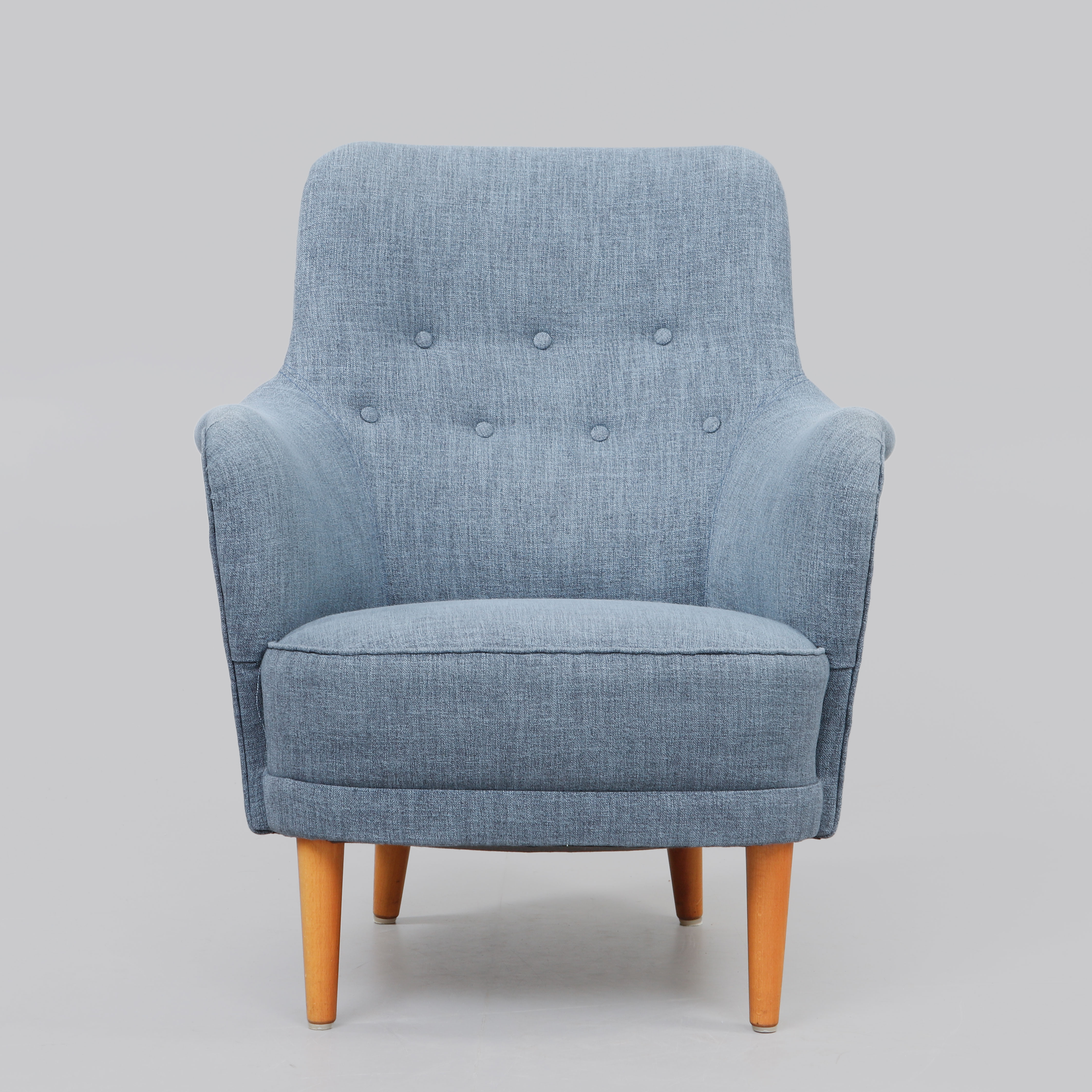 CARL MALMSTEN. Fåtölj, "Samsas", märkt Ferdinand Lundquist.