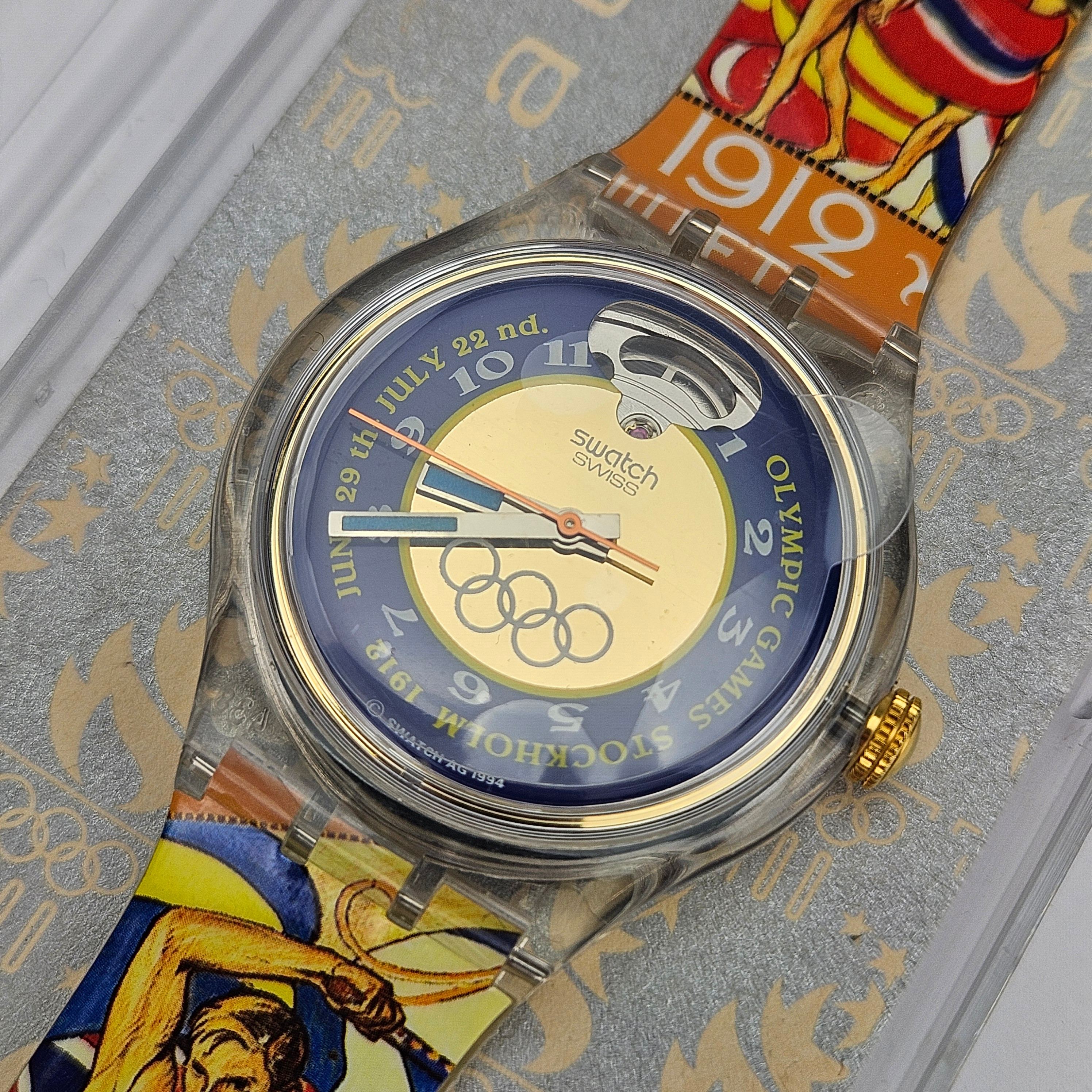 SWATCH. Armbandsur, automatic, Olympics Atlanta 1996 / Stockholm 1912.