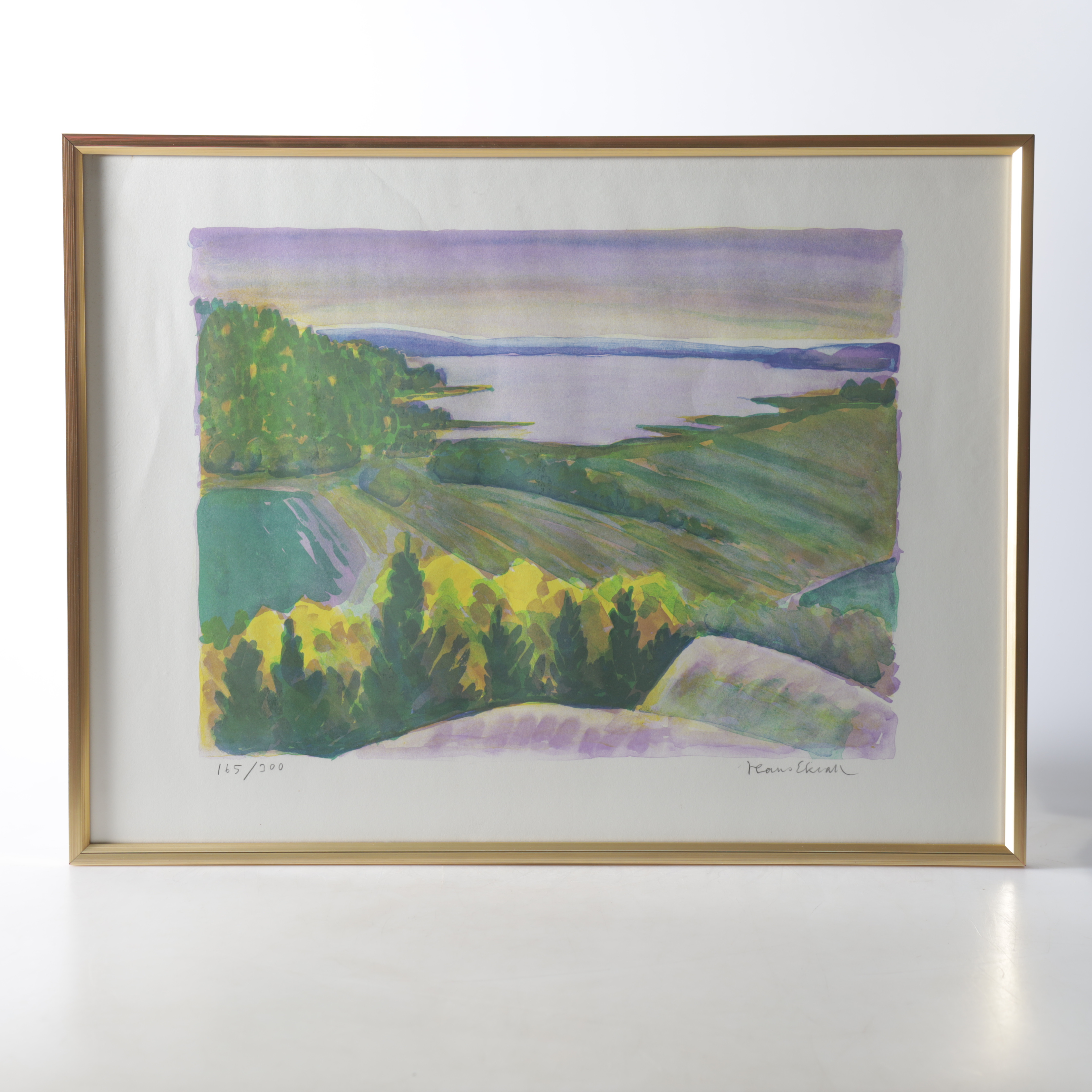HANS EKVALL. litografi, signerad & numrerad 165/300.