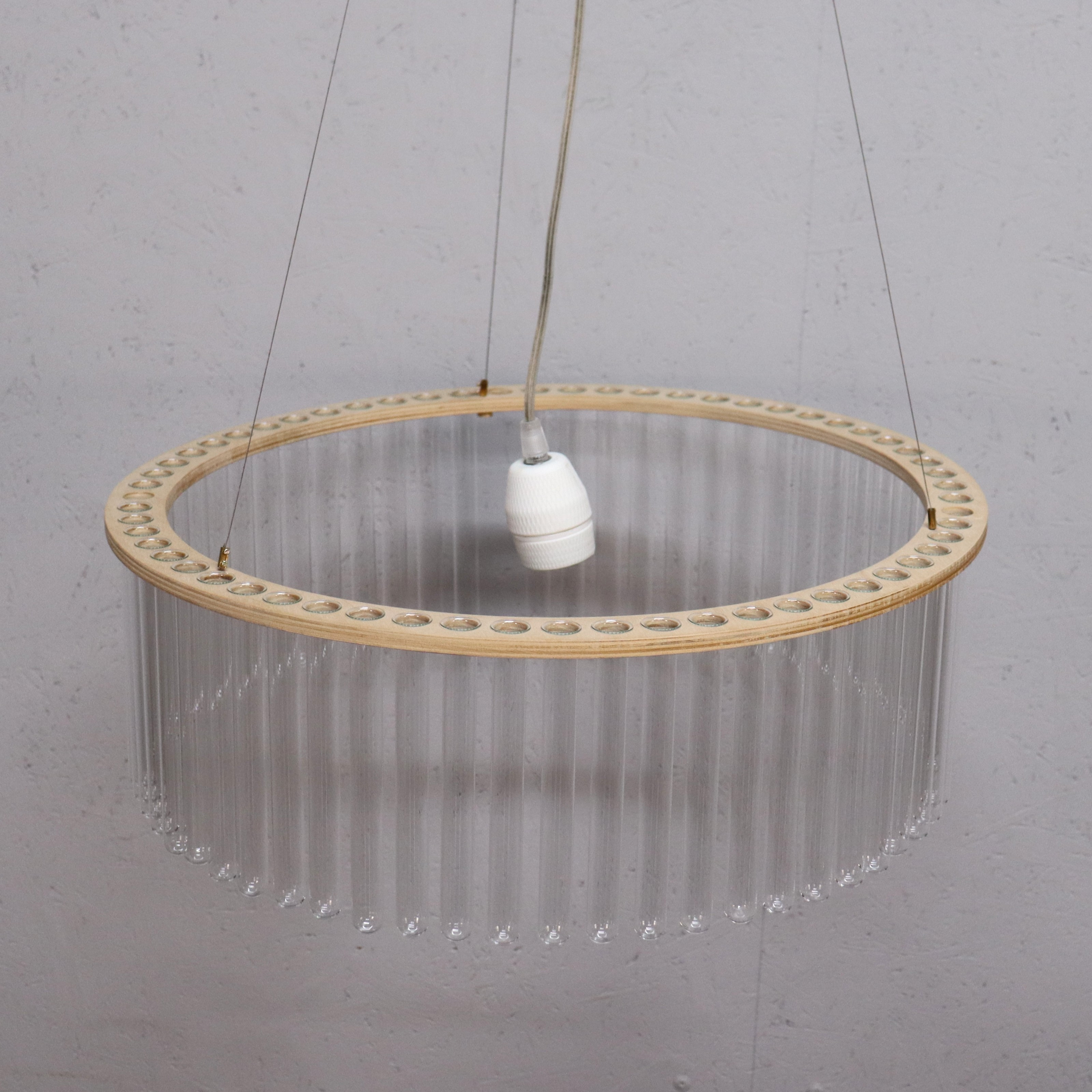 PANI JUREK. "Maria SC", taklampa, trä och glas, 2000-tal.