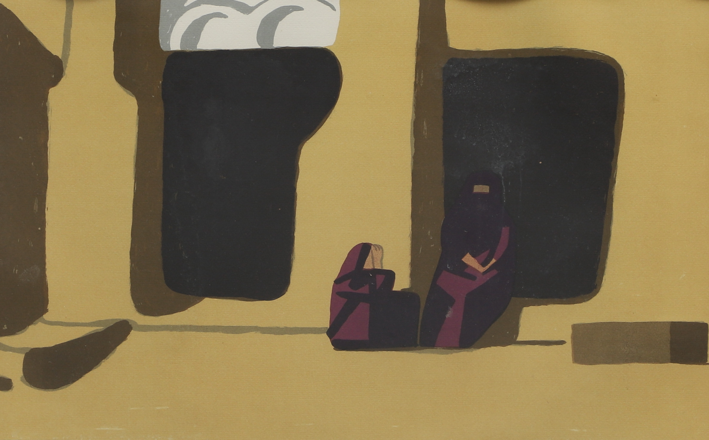 LARS NORMAN. Färglitografi, figurscen, signerad, numrerad 158/310.