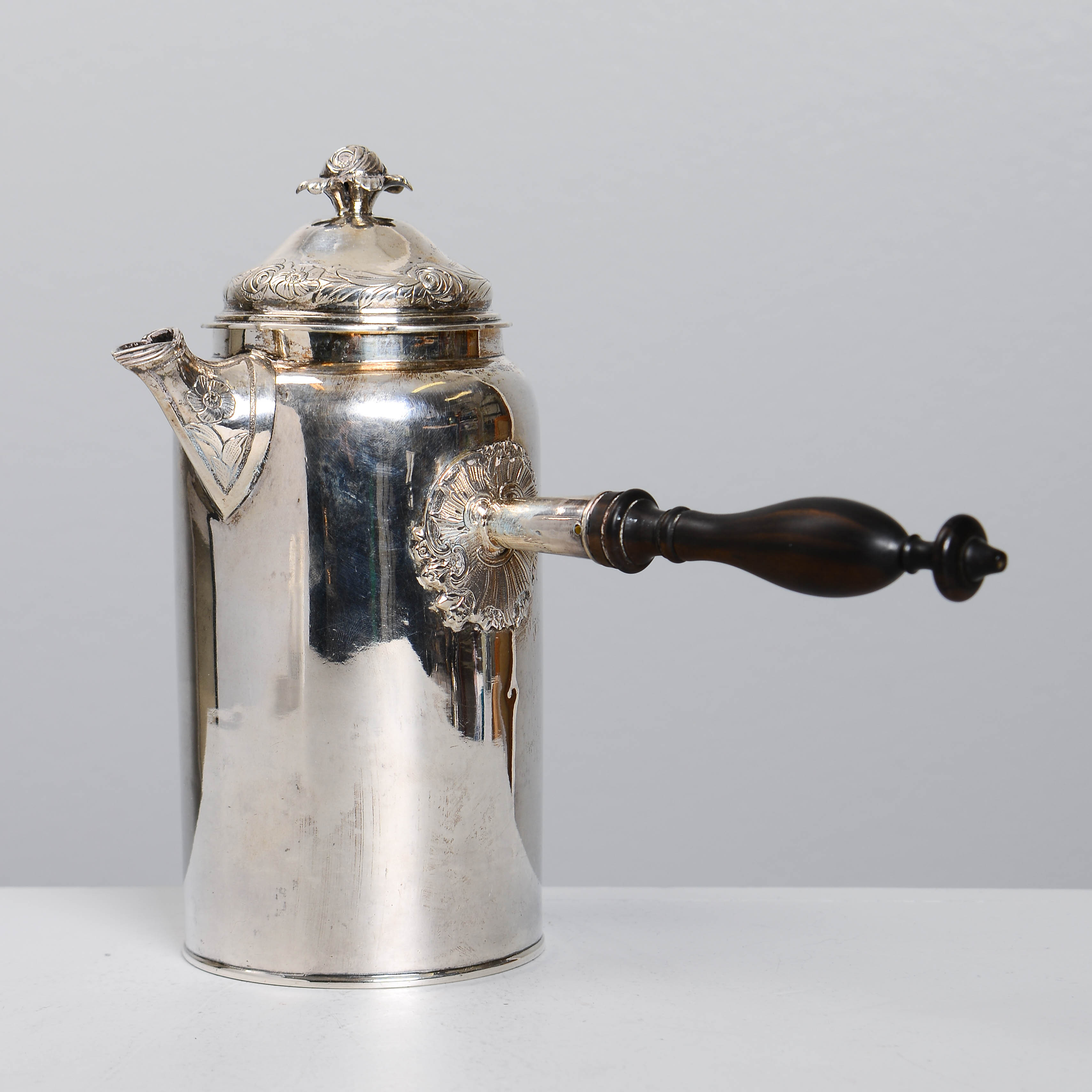 CARL FAHLBERG. Kaffekanna, silver, rokoko, Uppsala, 1773.