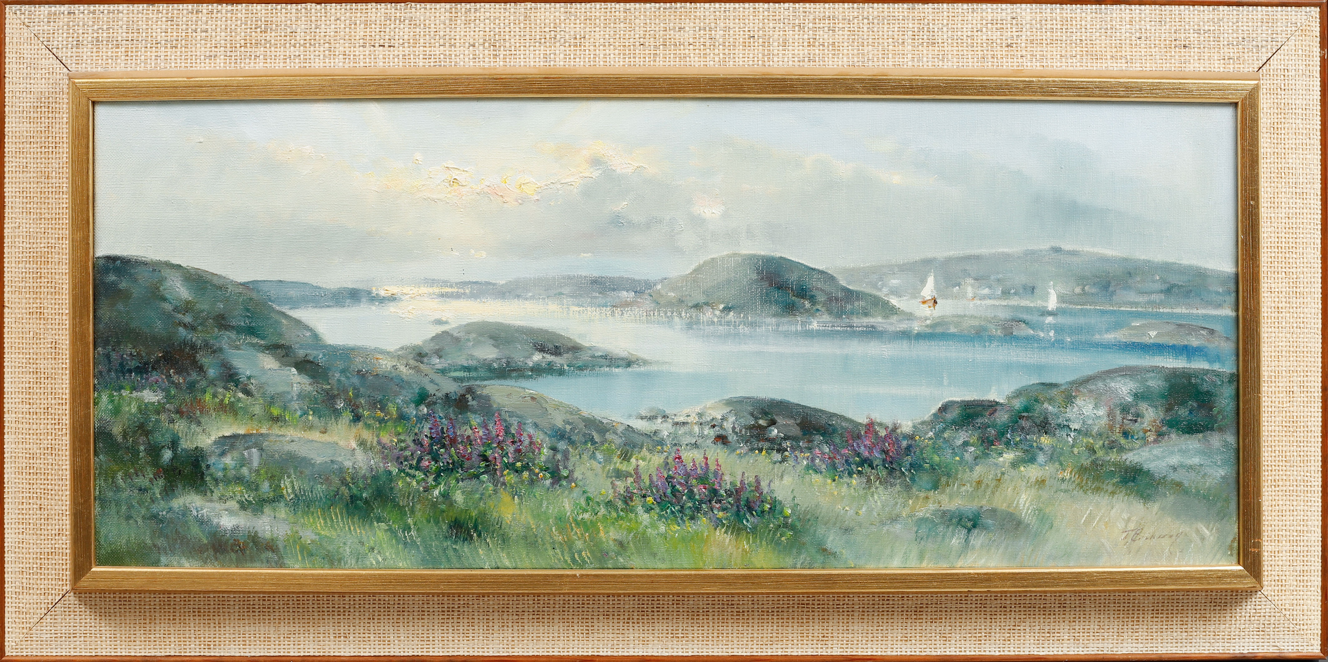 TAGE ERIKSSON. "Sörholmen", olja på duk, signerad.
