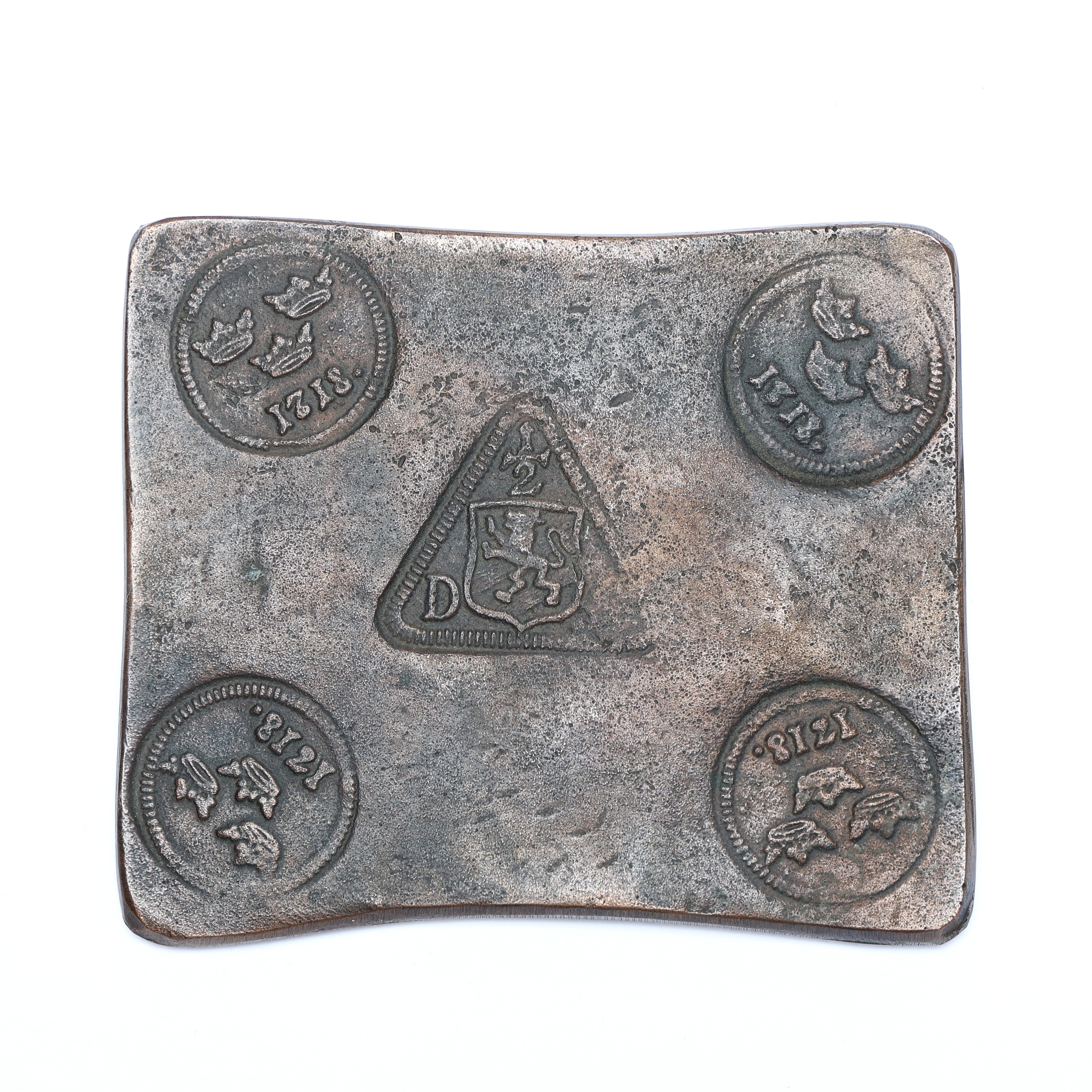 MYNT, metall, kopia efter 1/2 Daler 1718.