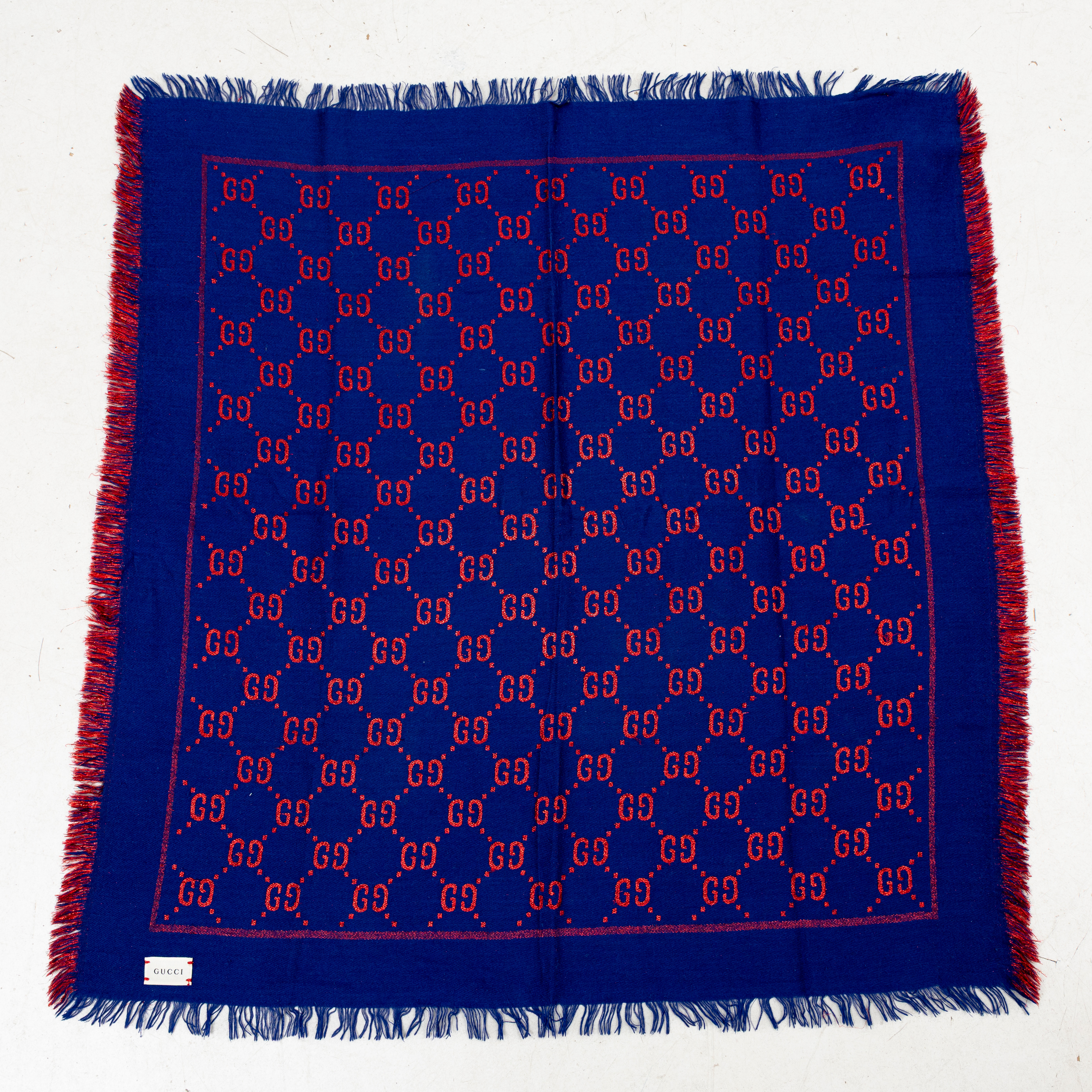 GUCCI. Sjal, blandade material, Italien.