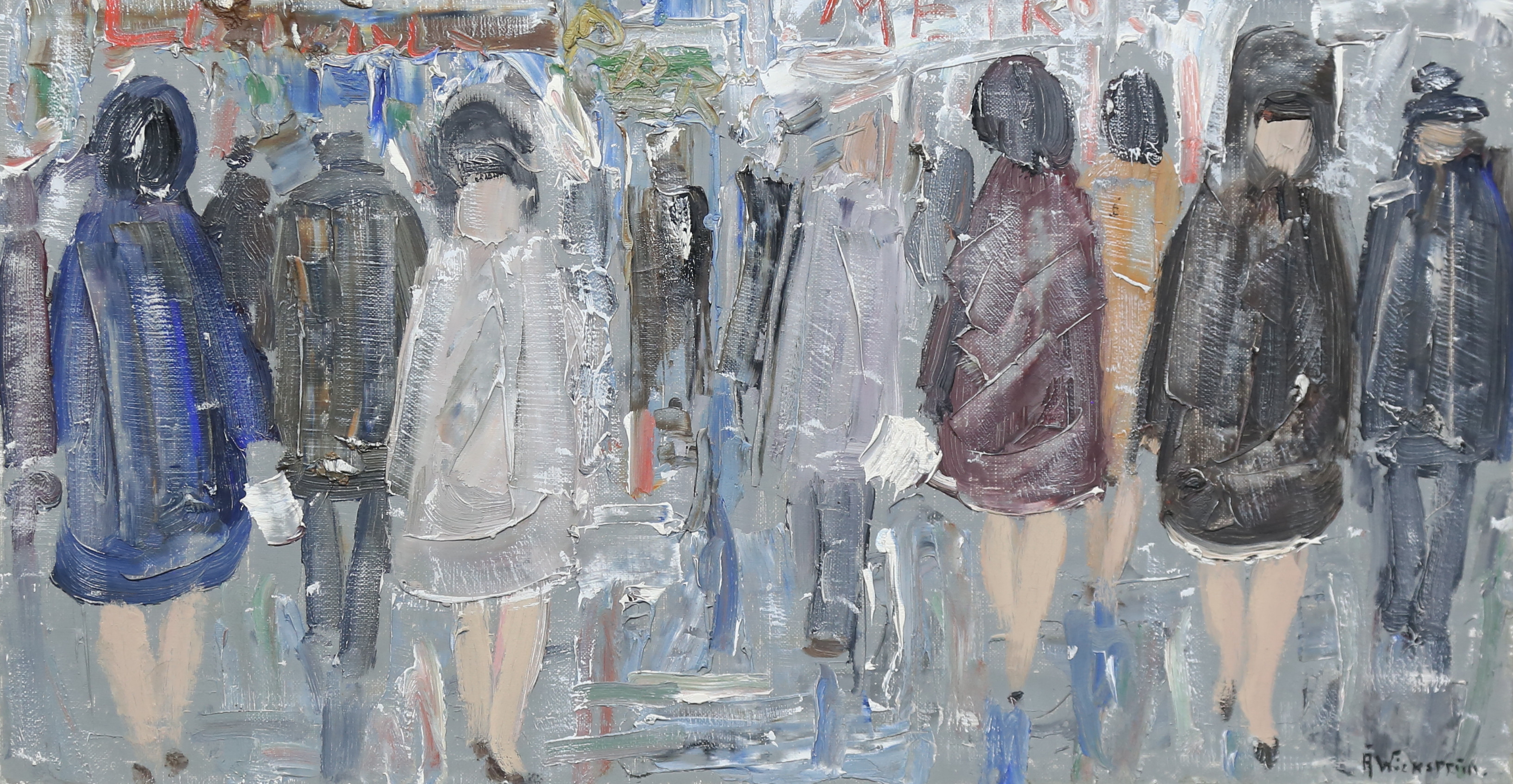 ÅKE WIKSTRÖM. olja på duk, signerad.