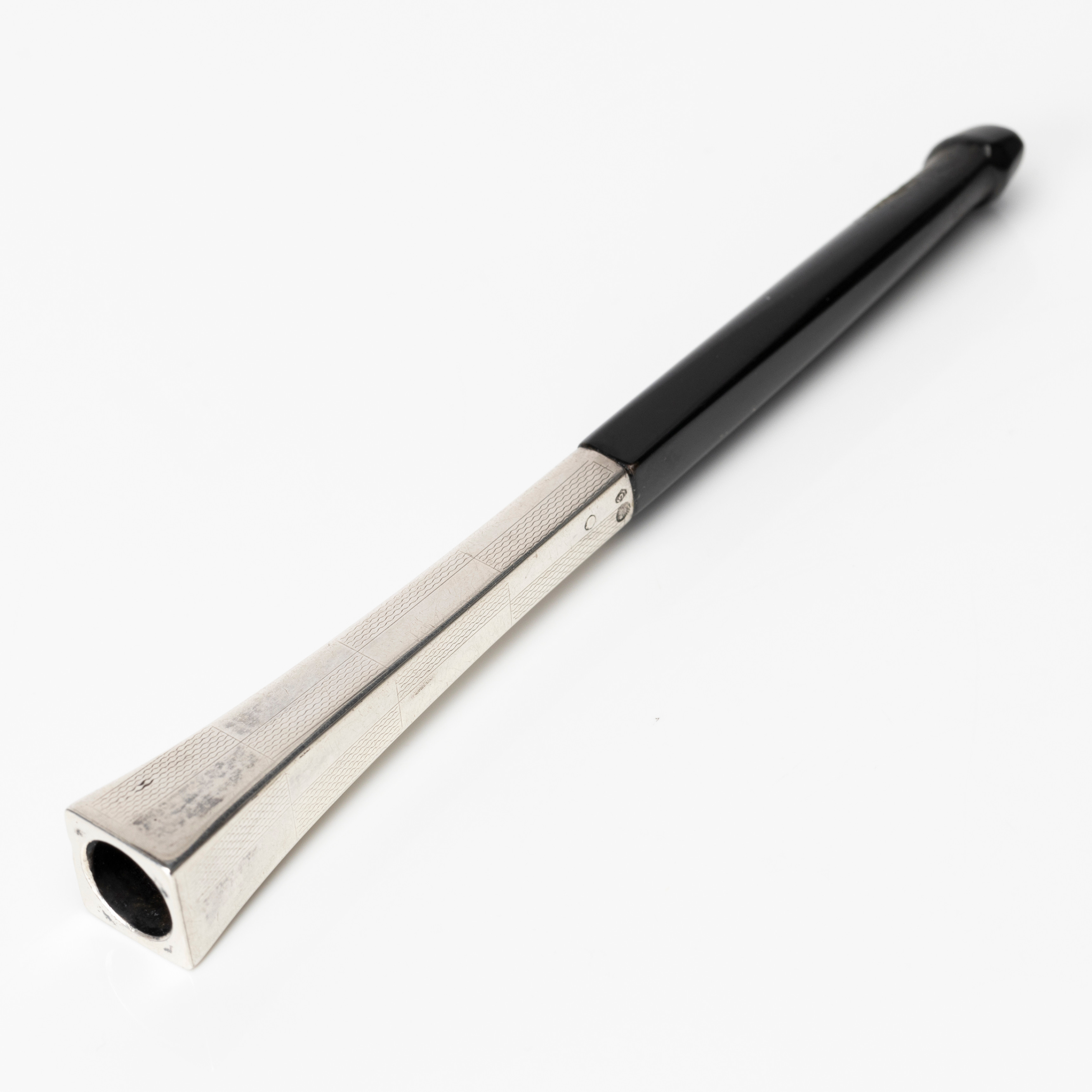 CIGARETTMUNSTYCKE, delvis silver, svensk import, 1900-tal.