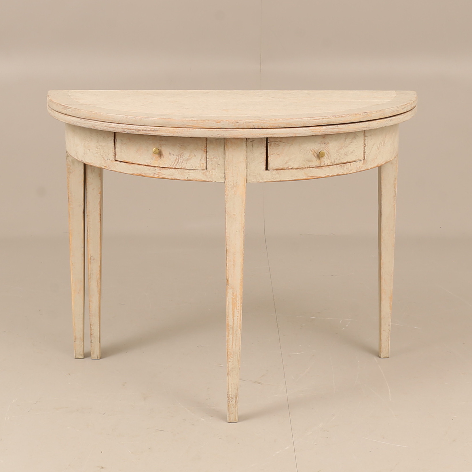 BORD/FÖNSTERBORD, trä, gråmålat, 1800-tal.