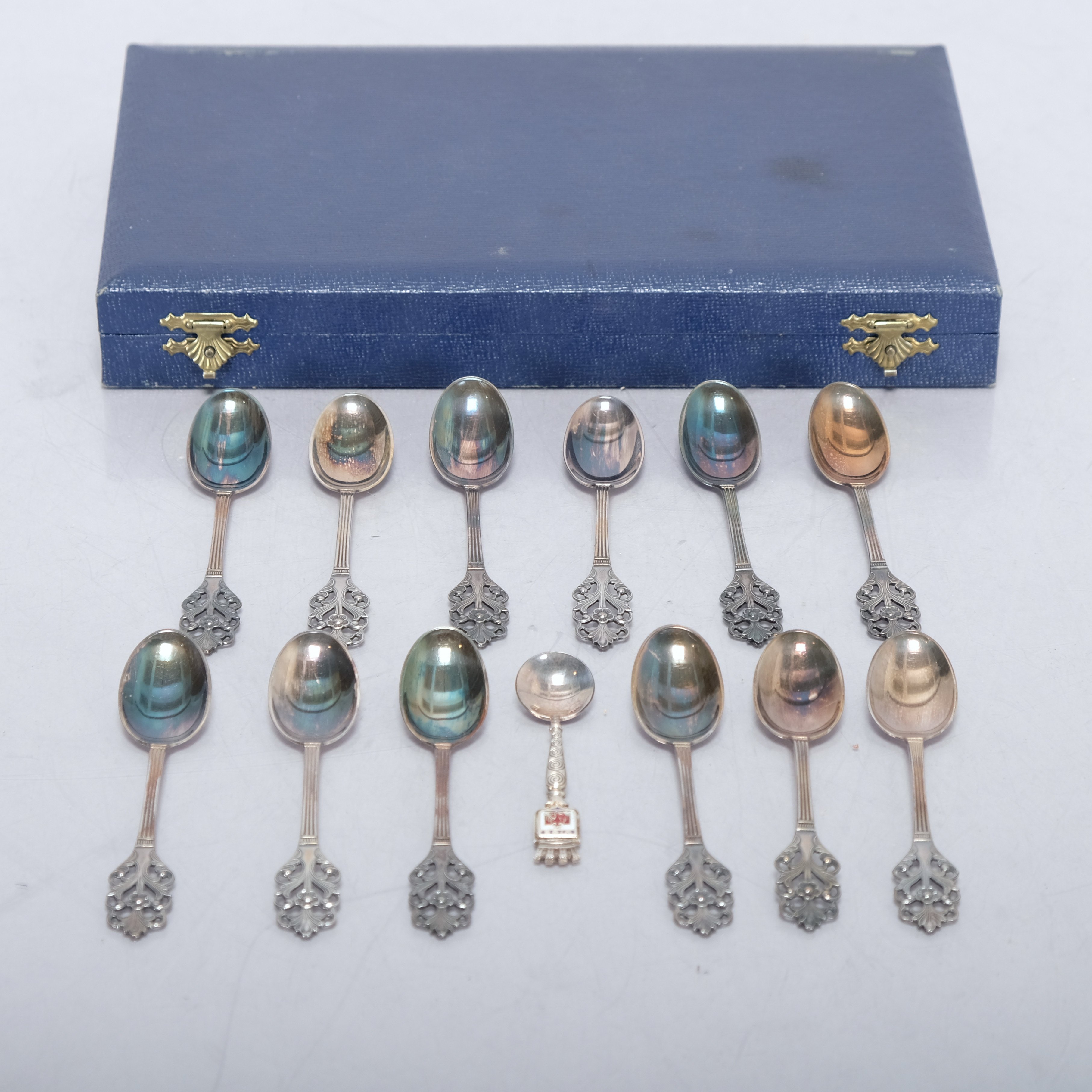 TESKEDAR. Silver 1900-tal (13st).