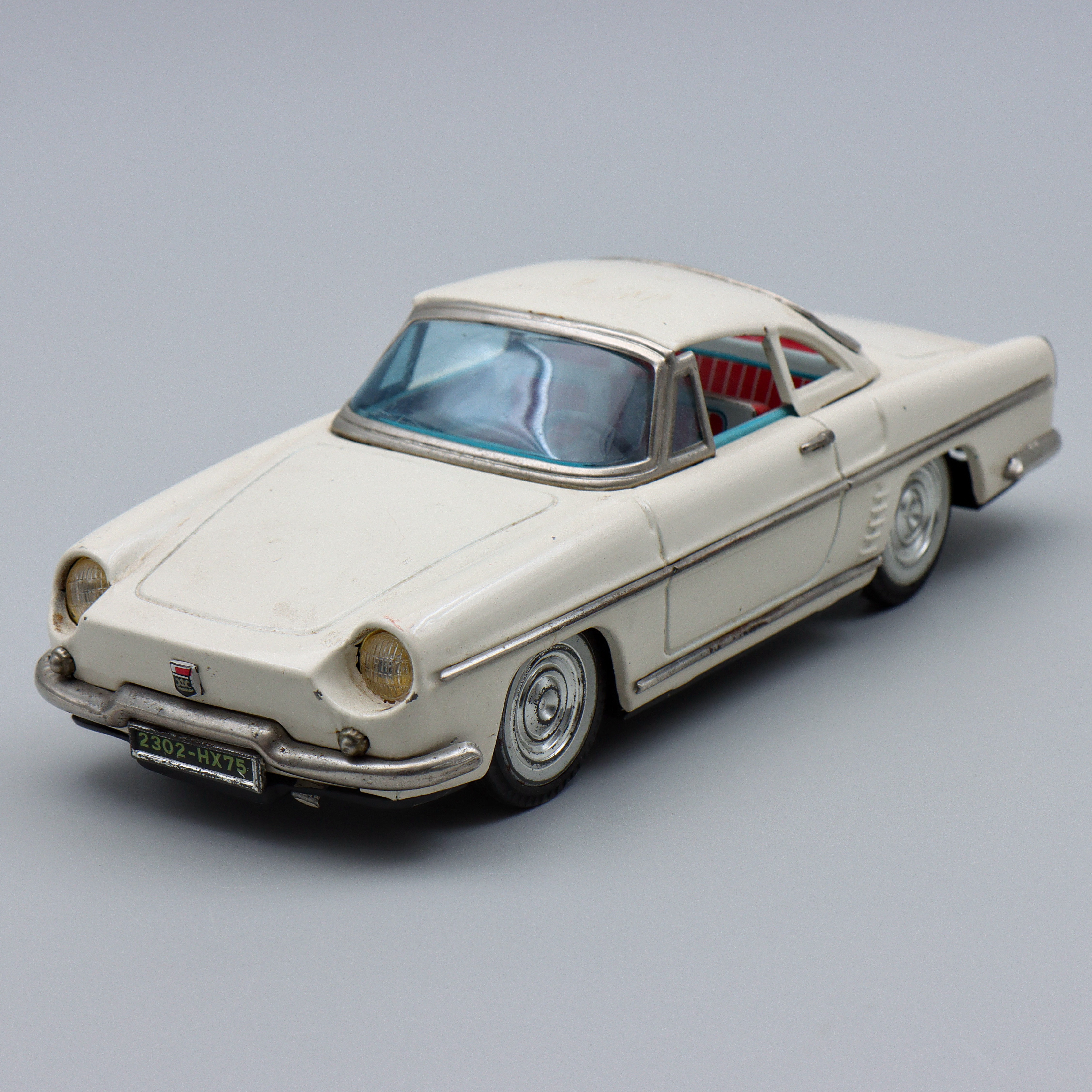 PLÅTBIL "RENAULT FLORIDE" ASAHI TOY CO (ATC) 1960-TAL, JAPAN.