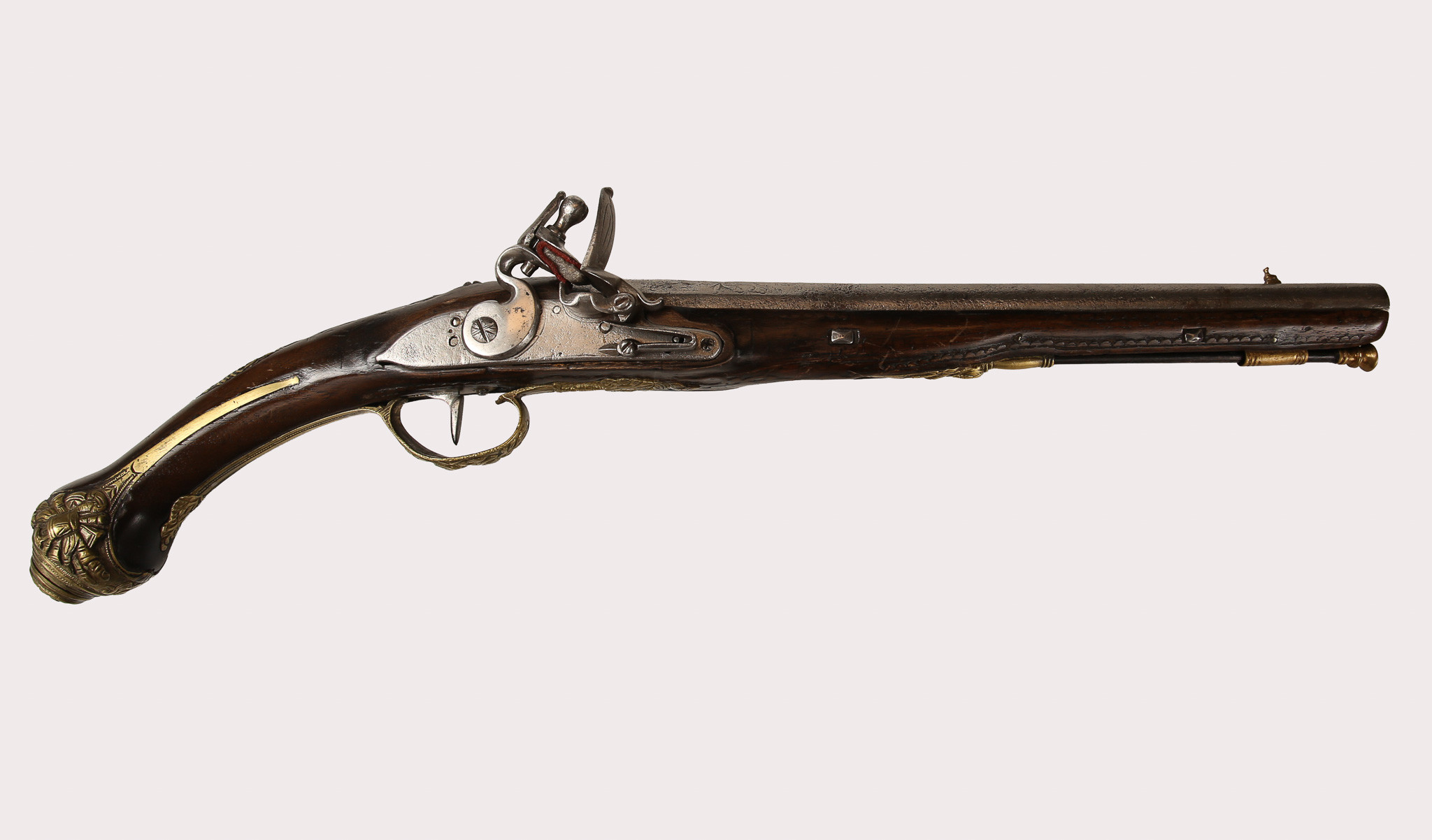 FLINLÅSPISTOL, Frankrike, ca 1750-70.