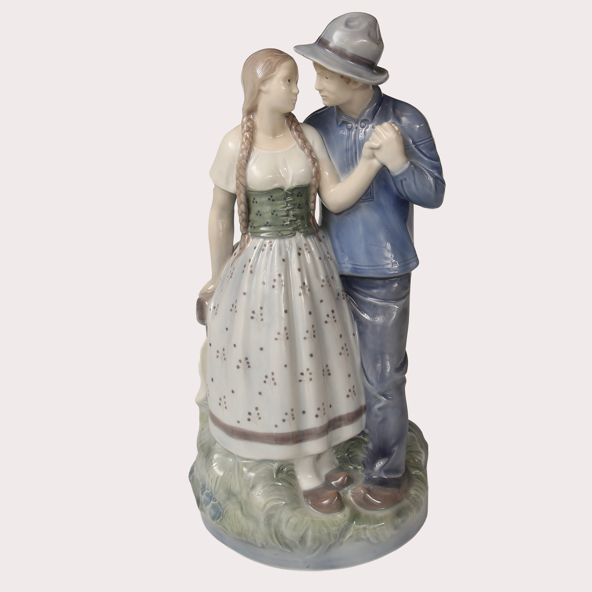 FIGURIN Porslin, nr 1349 "Henrik och Else", Holger Christensen, Royal Copenhagen, Danmark.