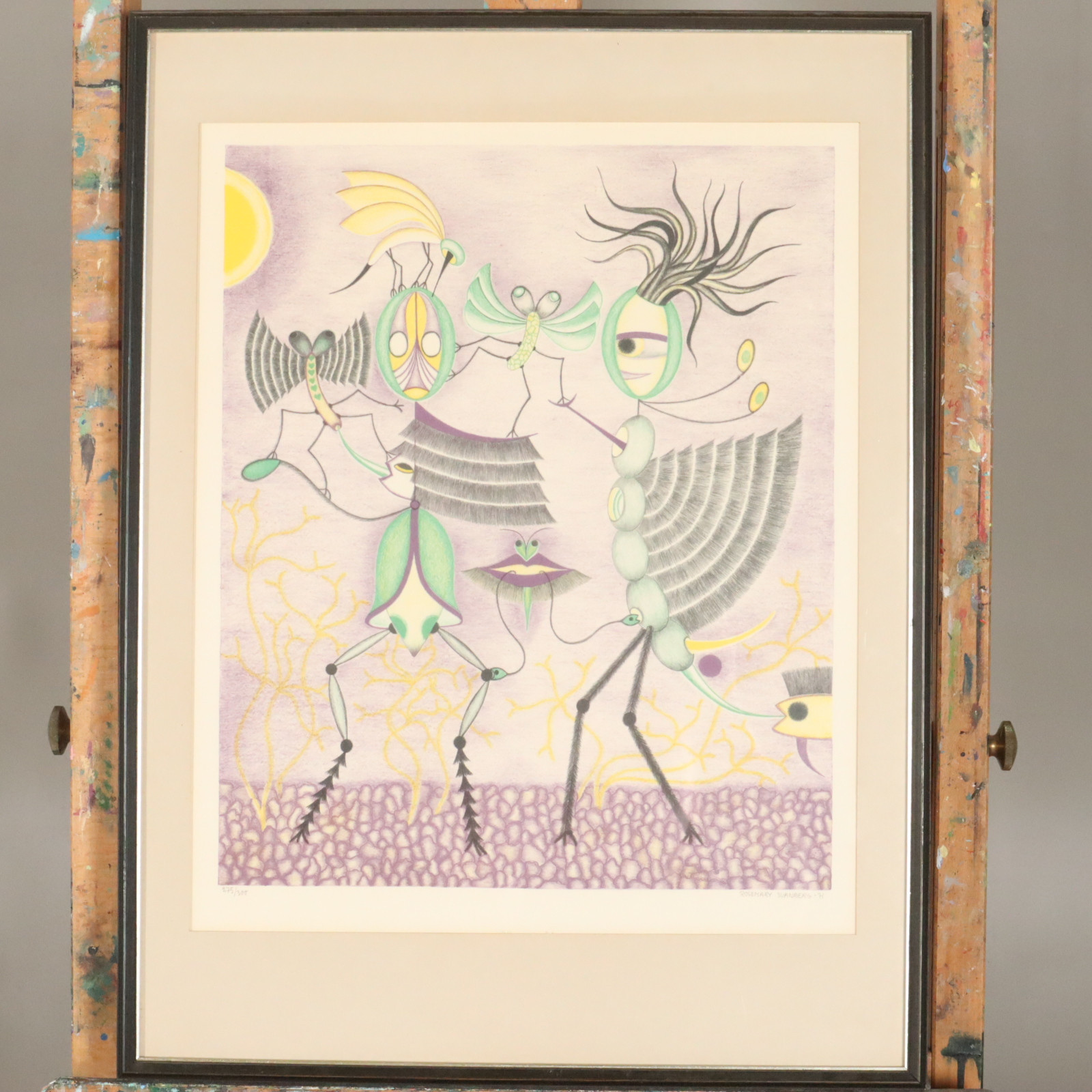 ROSEMARY SVANBERG. LITOGRAFI, signerad, daterad samt numrerad.