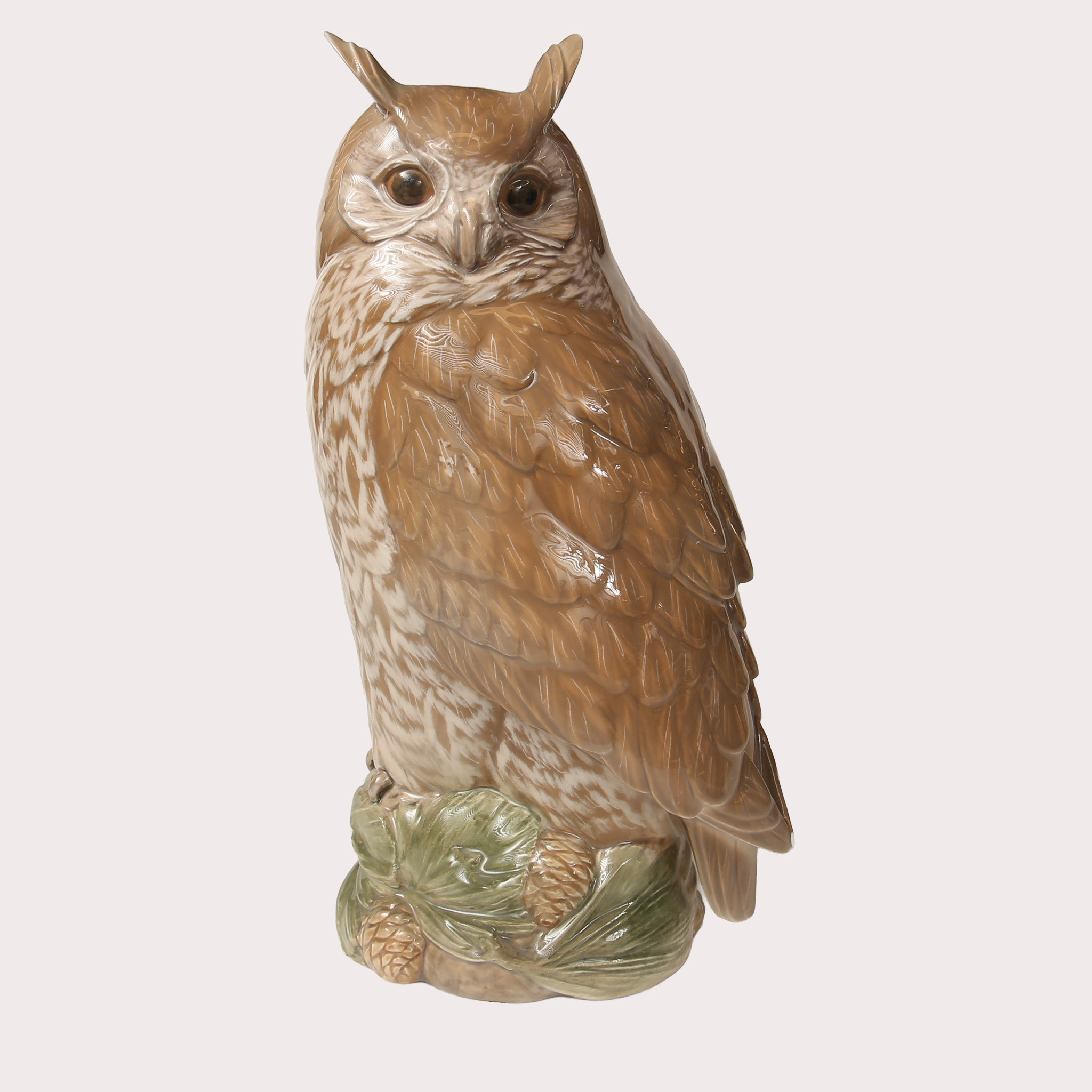 PETER HEROLD Figurin, porslin, uggla, modell nr 1331, Royal Copenhagen, Danmark.