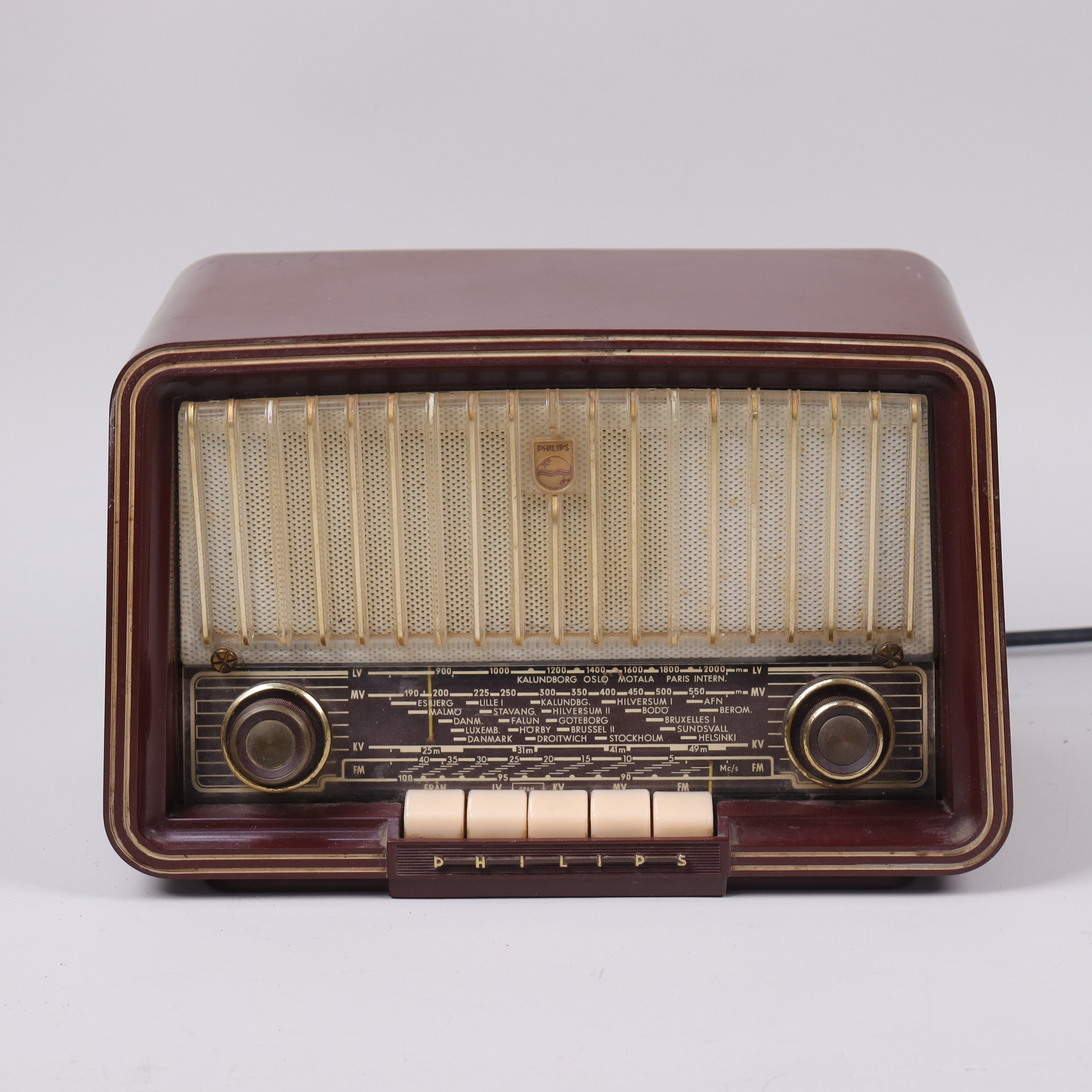 RADIO, Philips B3X72U /69, sent 1950-tal.