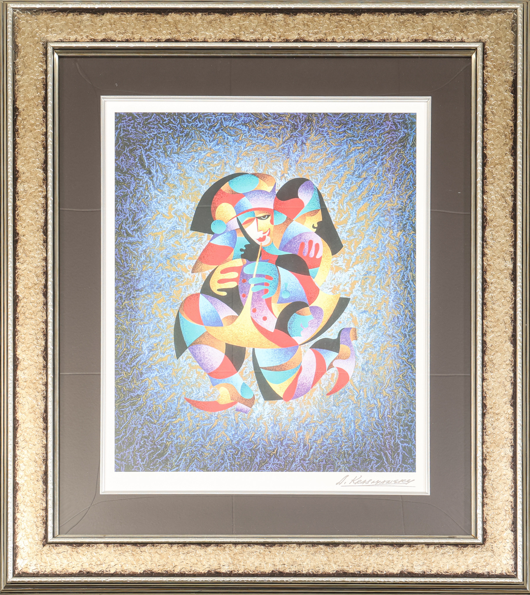 ANATOLE KRASNYANSKY. "Play the horn II", signerad i tryck.