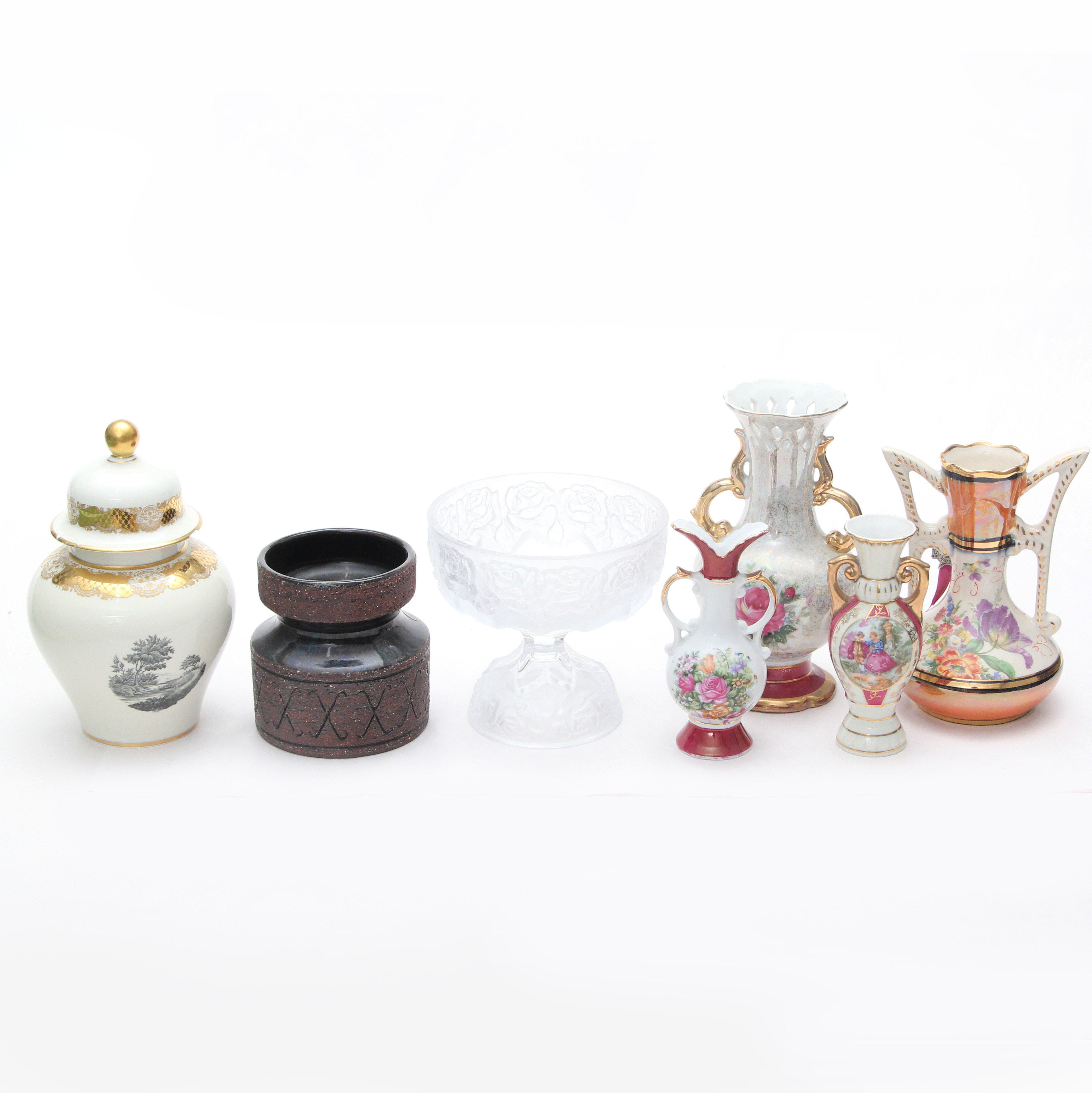 samling 7 delar, porslin/glas, bland annat Gabriel.