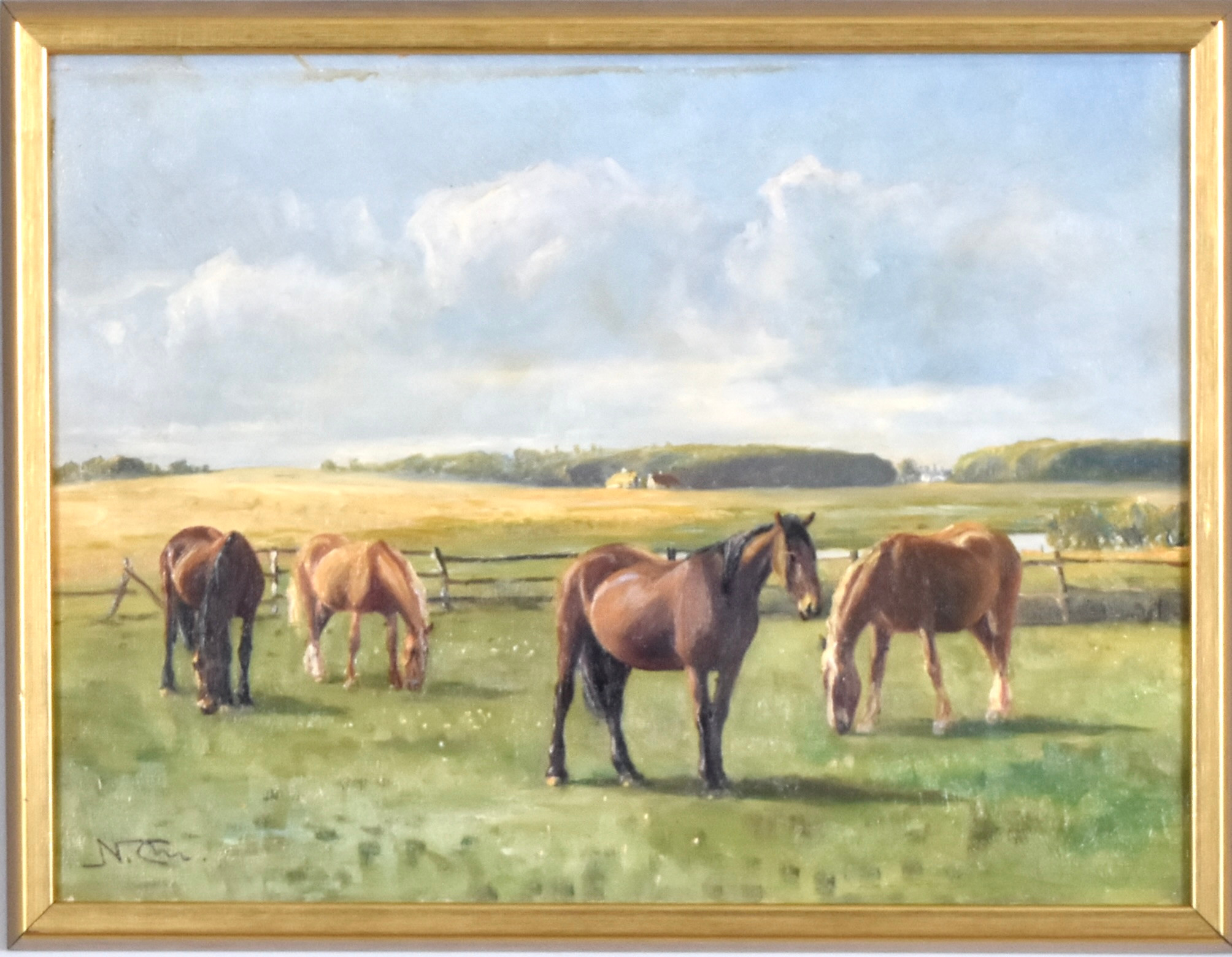 NIELS CHRISTENSEN (DANMARK 1867-1939). Olja på duk.