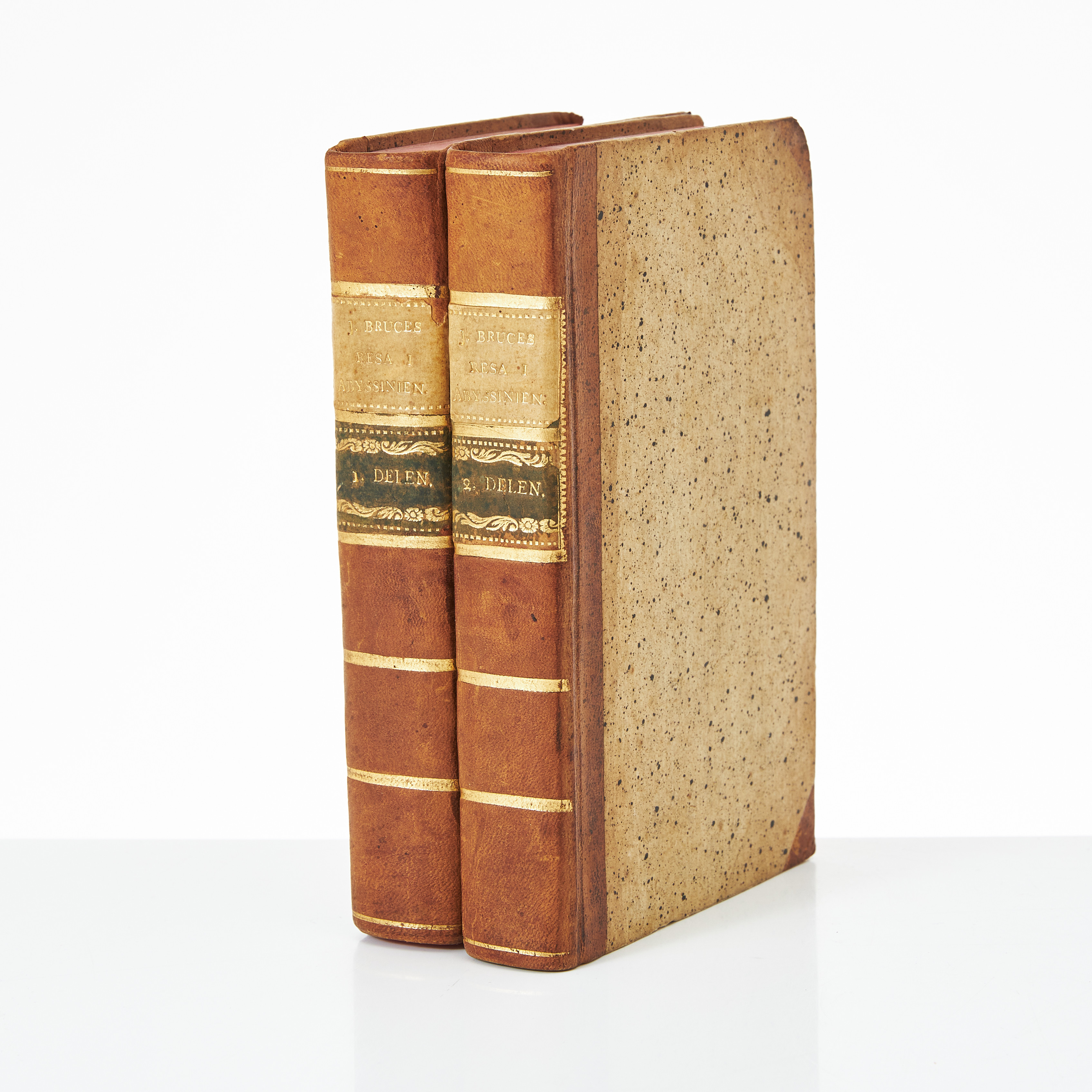 BRUCE, RESA GENOM ABYSSINIEN. 1795, 2 VOLYMER.