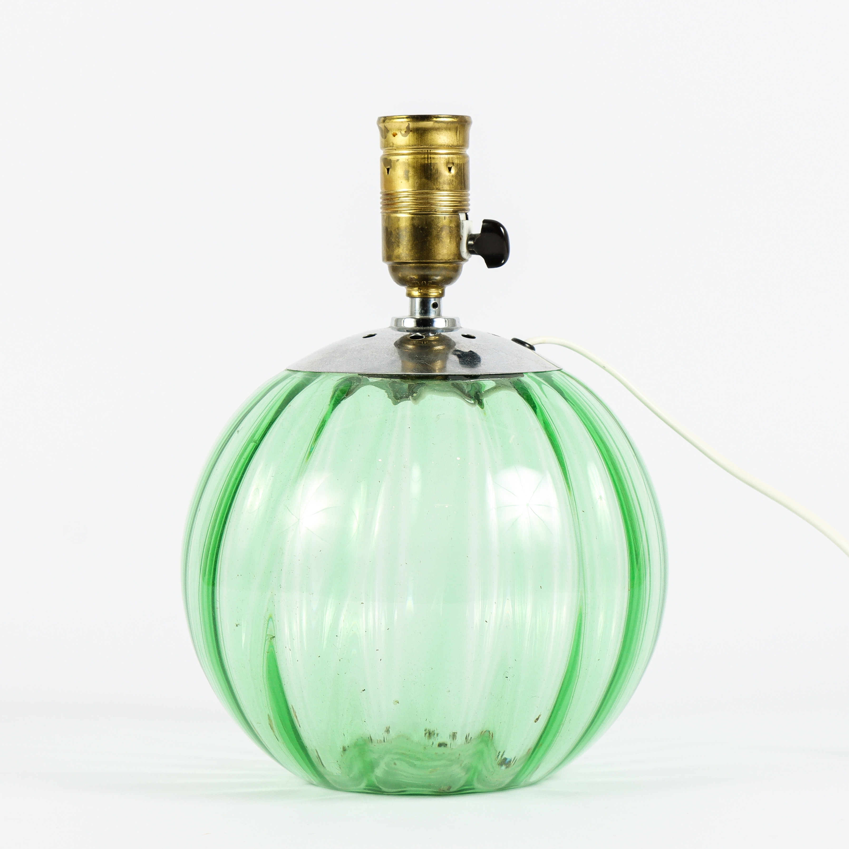 BORDSLAMPA Art Deco, glas, 1930/40-tal.