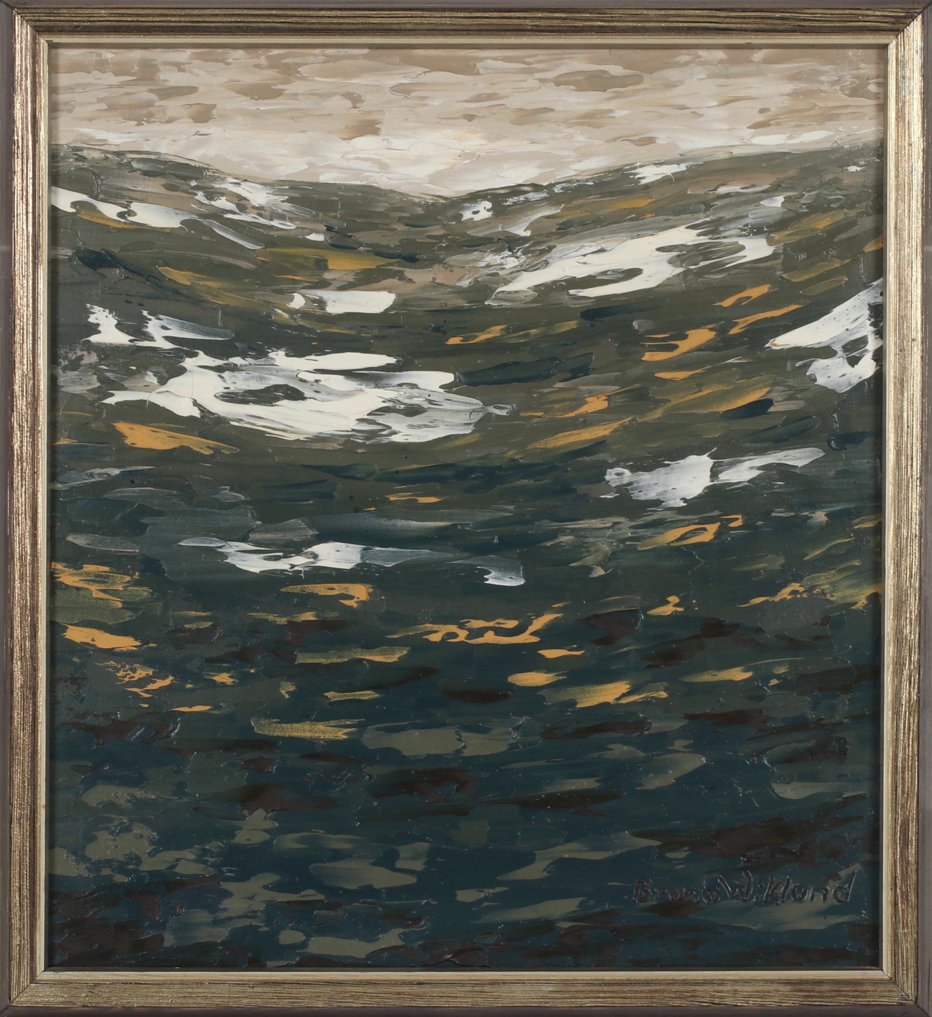 BRUNO WIKLUND. Fjällmark, olja på duk, signerad.