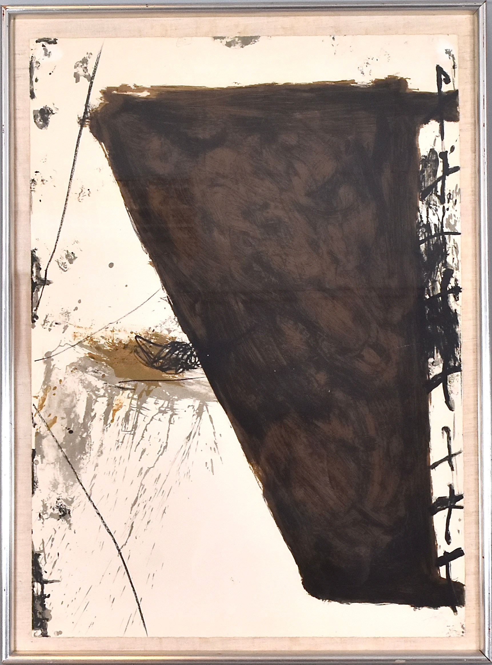 ANTONI TAPIES. Färglitografi.