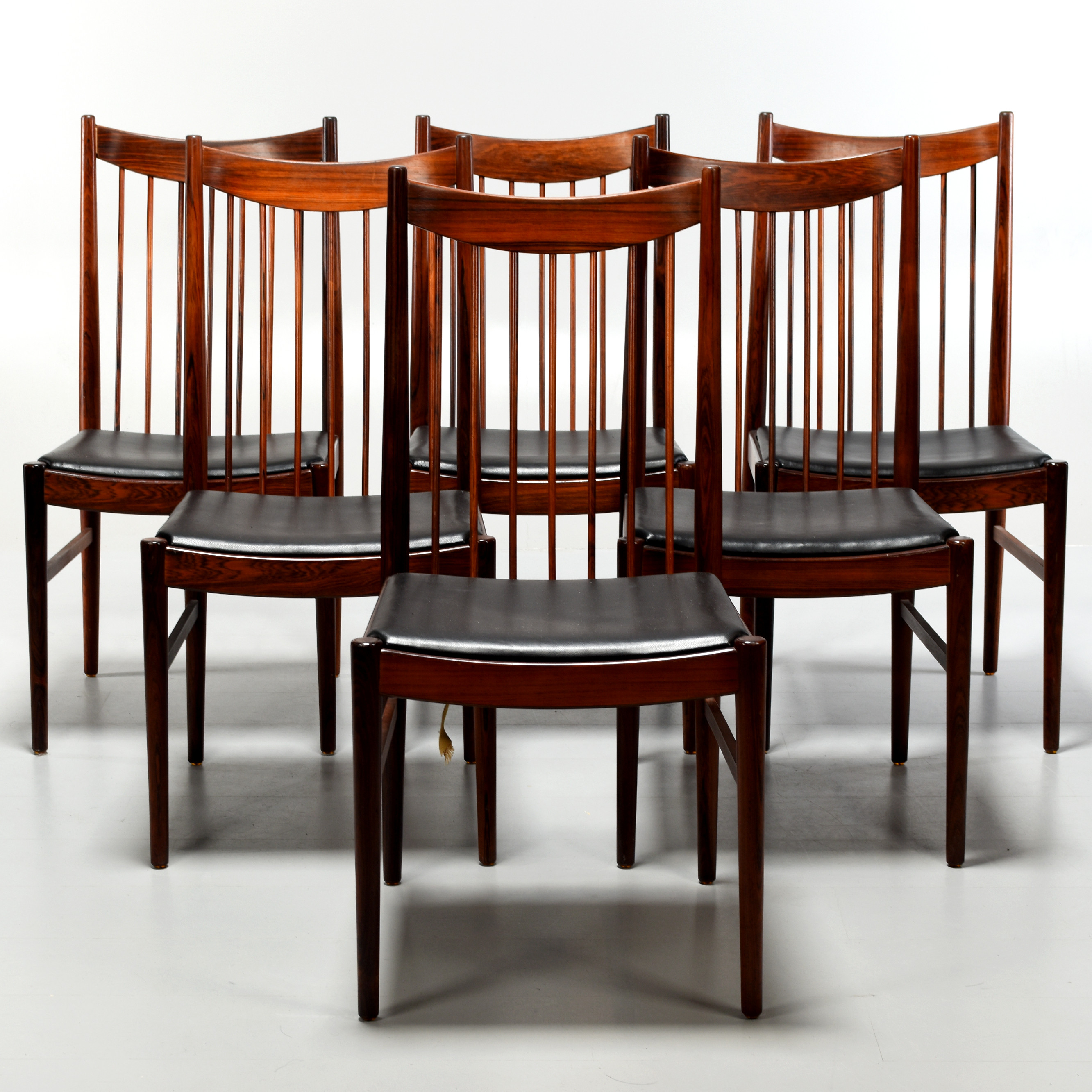 ARNE VODDER. Stolar, (6 st), Sibast Møbler, Danmark, 1960-tal.